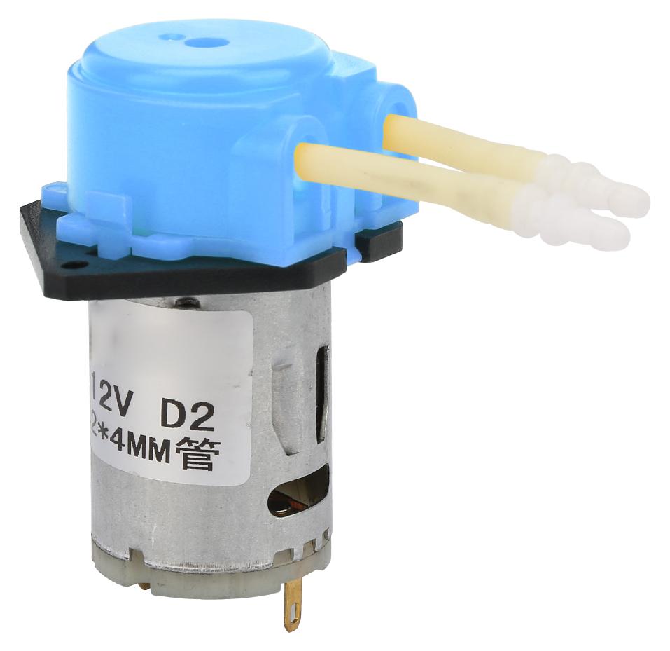 TWO TREES DC12V blaue Mikro-Flüssigkeits-Peristaltikpumpe für Aquarien, Labore und Analysen, 2 x 4 mm