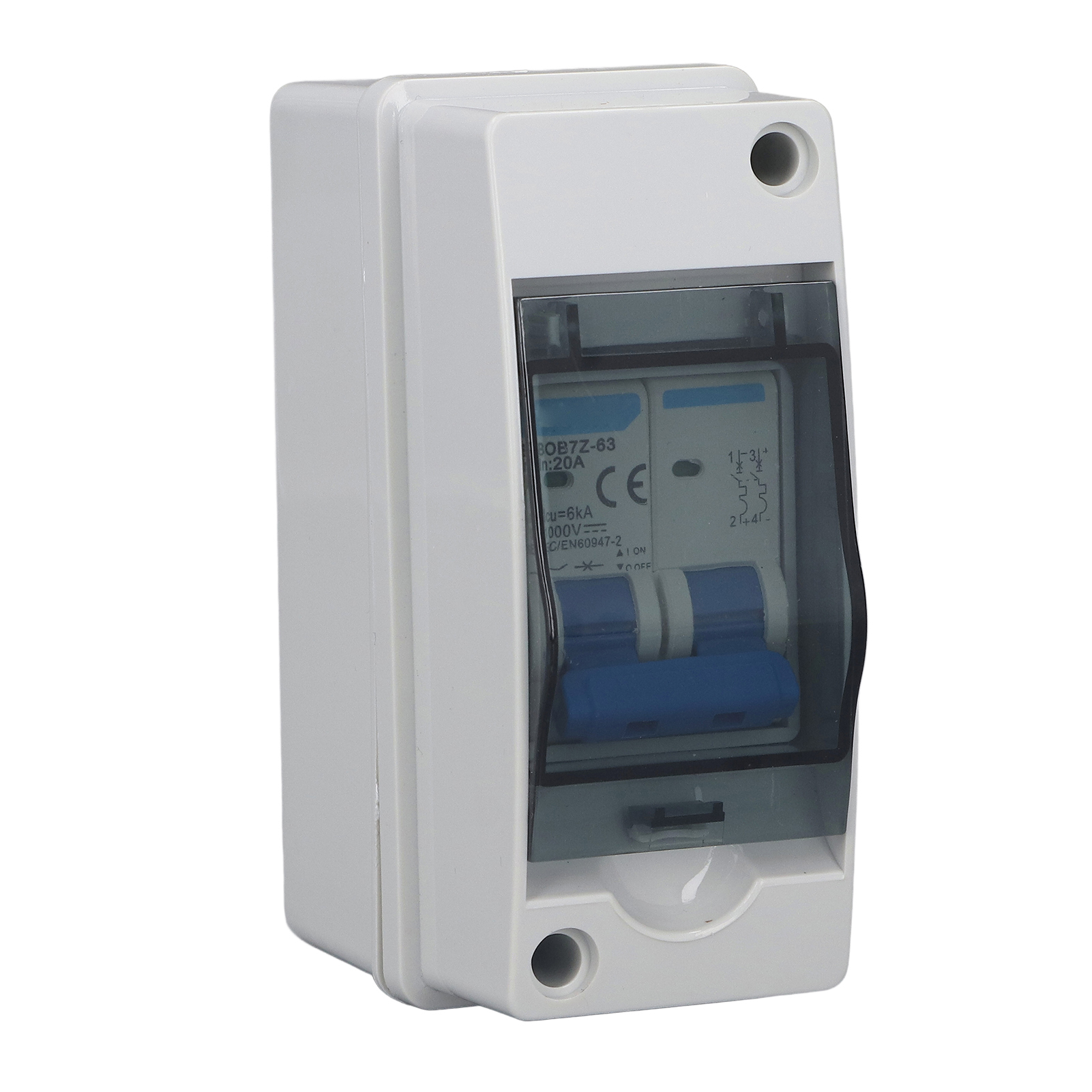 Cocosity Stromkreisunterbrecher,PV Combiner Box,Wasserdichter Stromkreisunterbrecher,Stromkreisunterbrecher Schalter,Stromkreisunterbrecher 1000V,Stromkreisunterbrecher Trennschalter BOB7Z-63