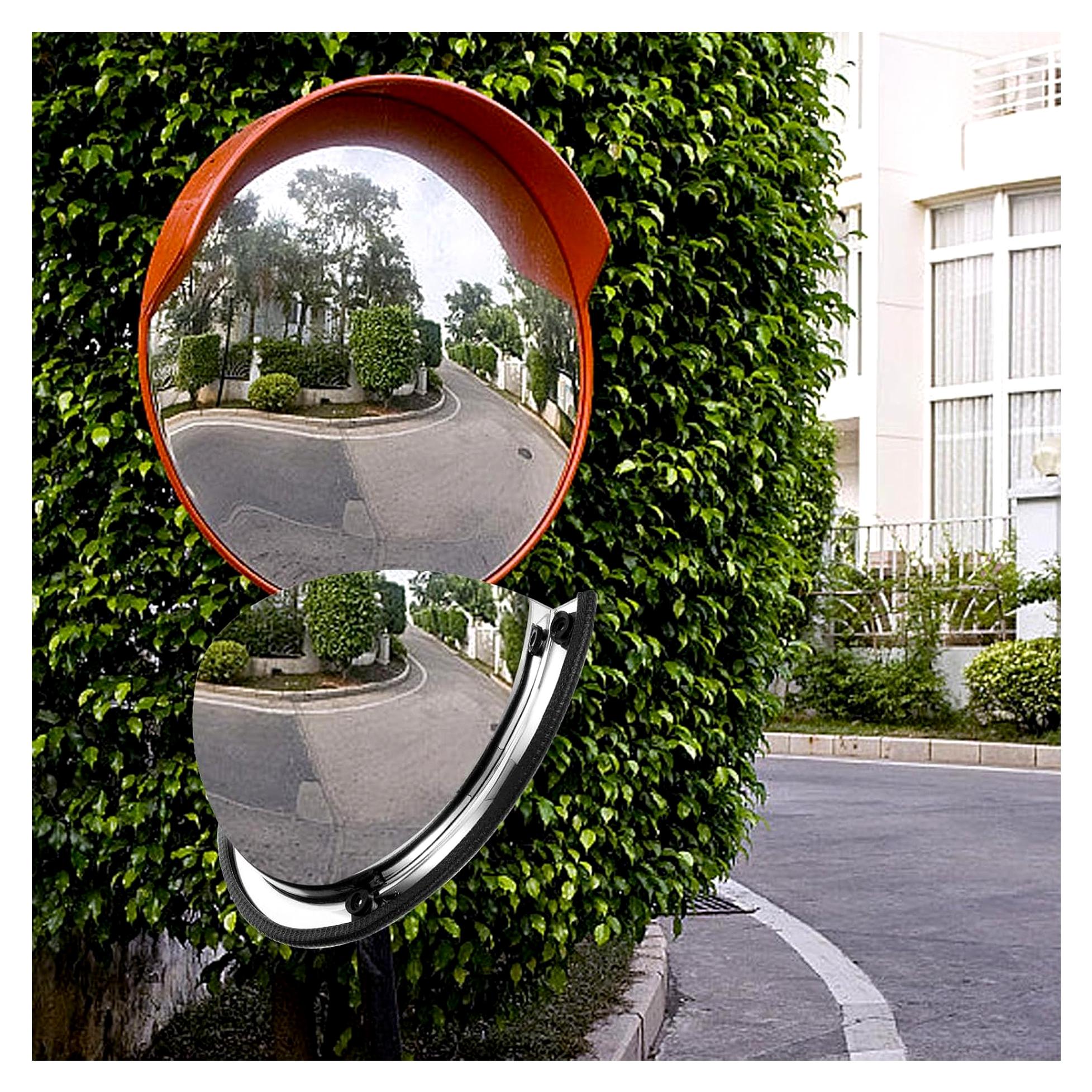 Markenlos Konvexer Verkehrsspiegel aus Acryl mit 16 cm Durchmesser für bessere Sicht in Supermärkten und Einzelhandelsgeschäften
