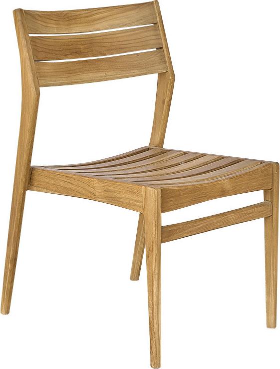 Gartenstuhl Teakholz massiv Outdoor Holzstuhl