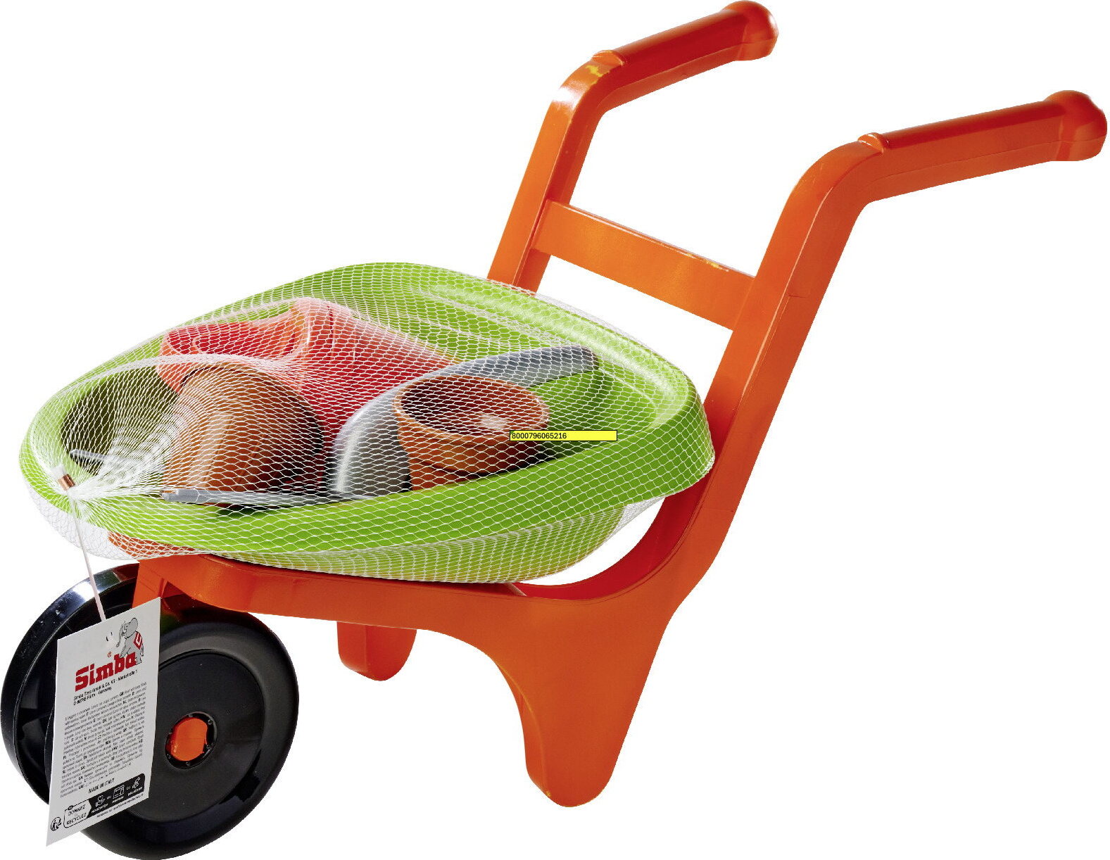 Simba Outdoor Spielzeug Gartenhelfer Schubkarre mit Gartenwerkzeug 107134718