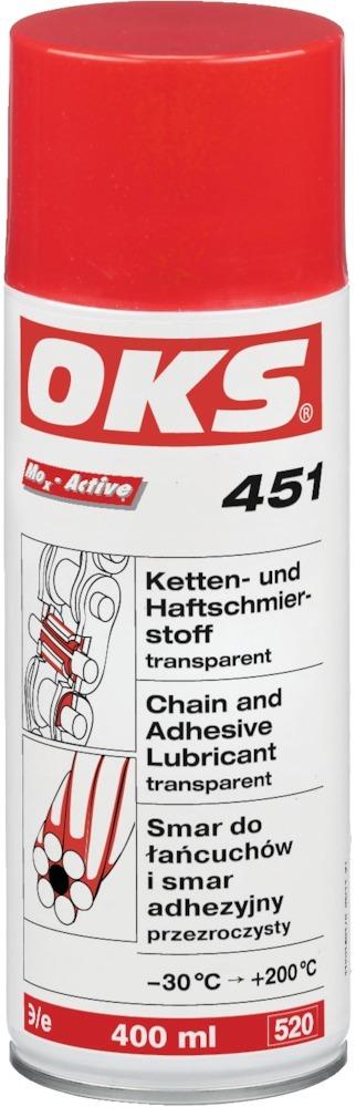 OKS Spezialschmierstoffe GmbH OKS Ketten- und Haftschmierstoff 451 wasserbeständig Spraydose 400ml 12x 4000349450
