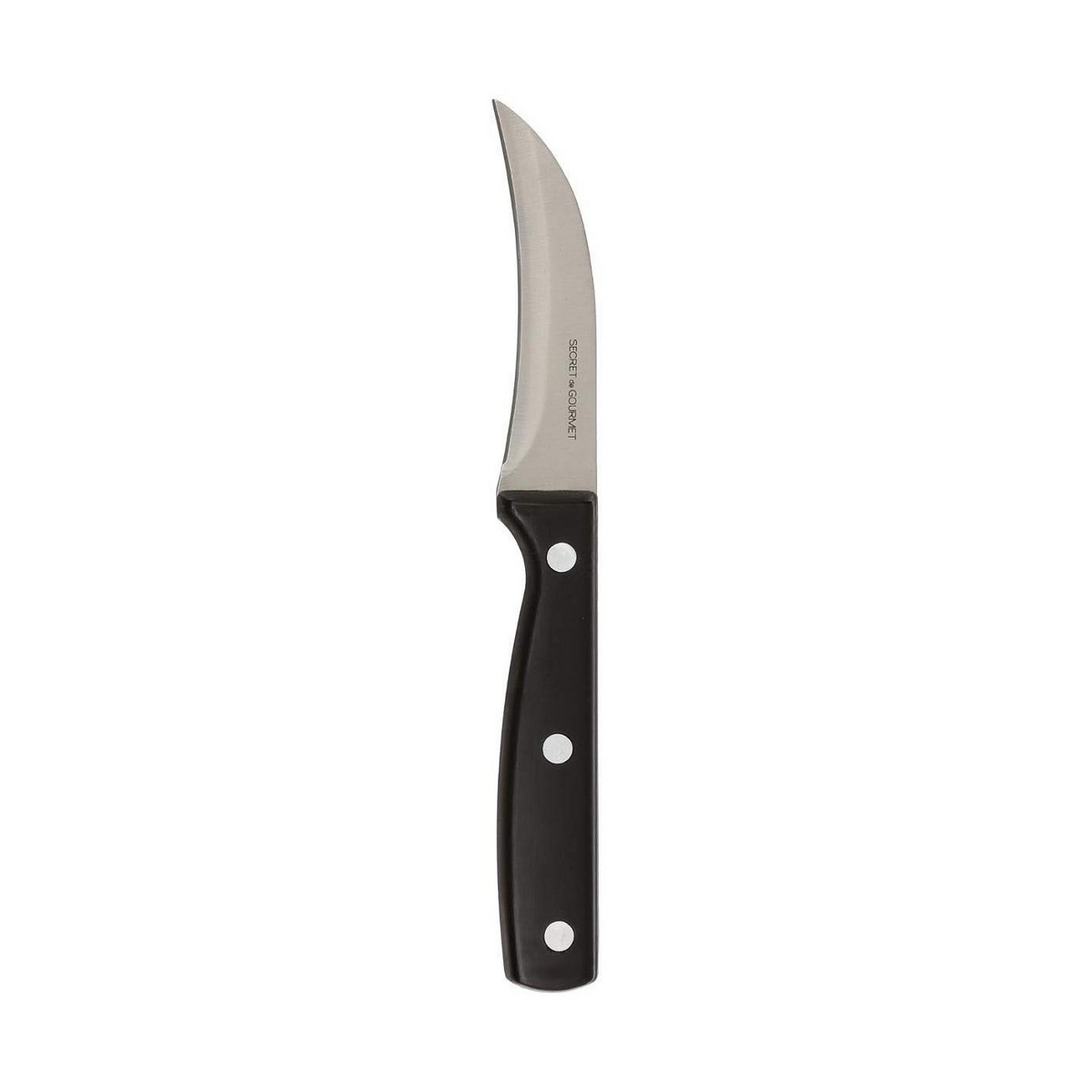 5 five simply smart - Edelstahl-vogelschnabelmesser "essentiel black" klinge 8cm