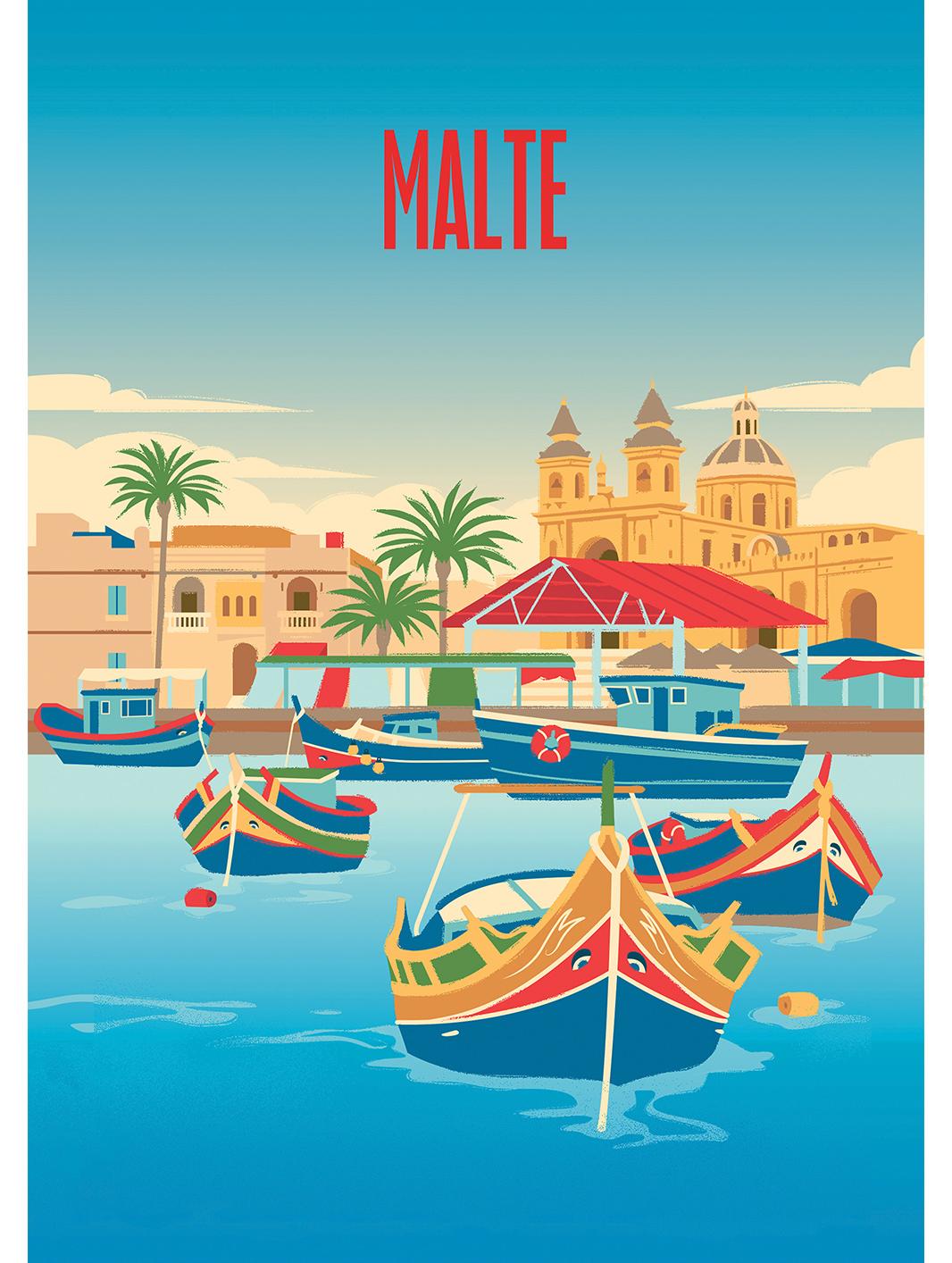 Hachette Puzzles Puzzle, 500 Teile, Hachette: „Holiday Dreams Malta“ 10027