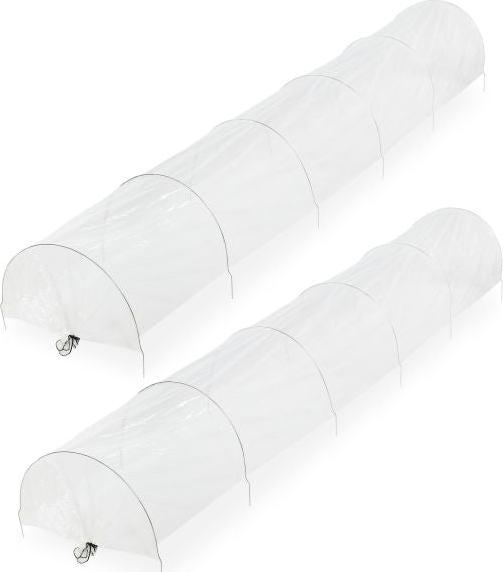 Northix 2er-Set PVC-Zuchttunnel 3,7 m