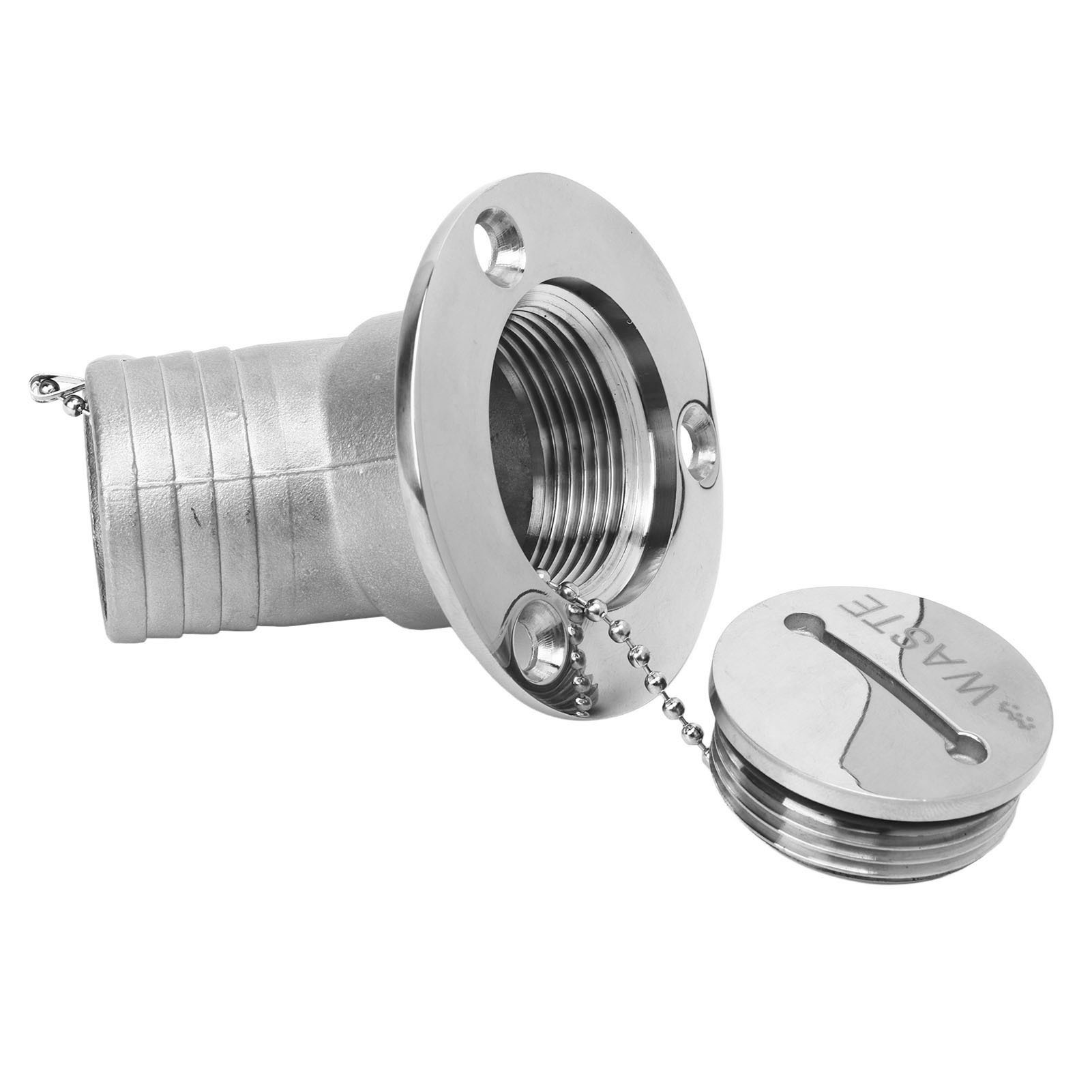 Cocosity Bootsdeckfüller,Marine Bootsdeckfüller,Bootsdeckfüller mit Schlüsselkappe,Bootsdeckfüllerteile,Marine Deckfüller aus Edelstahl,Marine Hardware aus Edelstahl