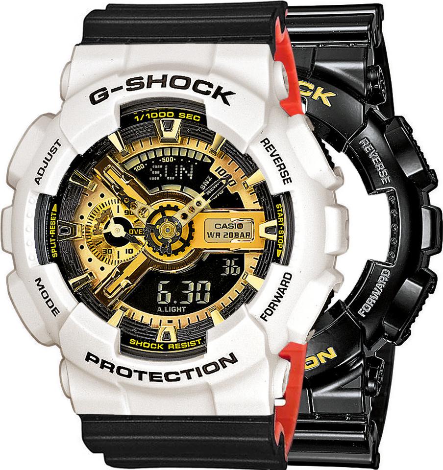 Zegarek Casio G-Shock SET GA-110GB-1AER + BEZEL 10395292 + PASEK 10577142 20BAR