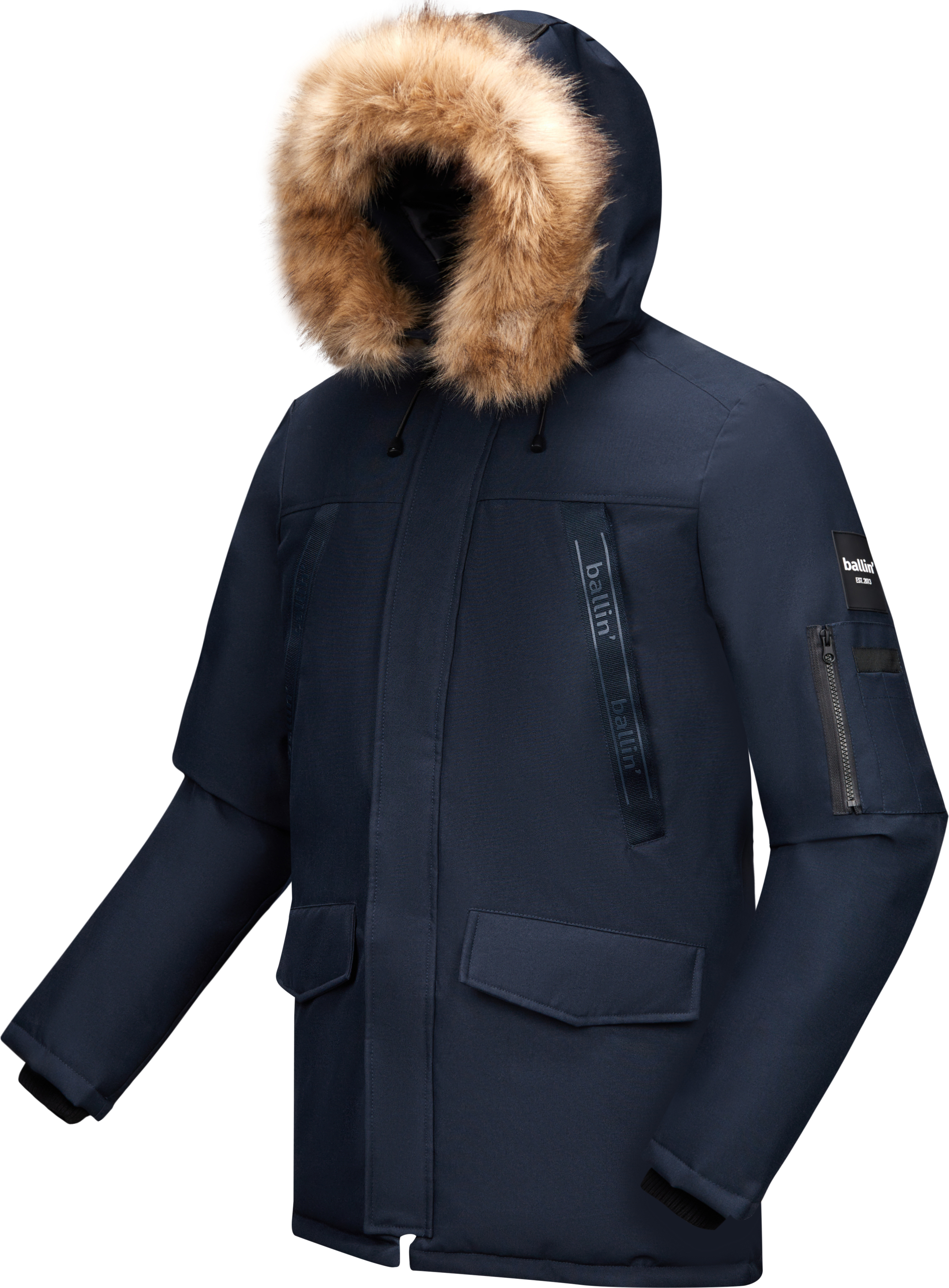 Ballin Est. 2013 Parka Philipp Blau - Große S JKT-PHILIPP-NVY-S
