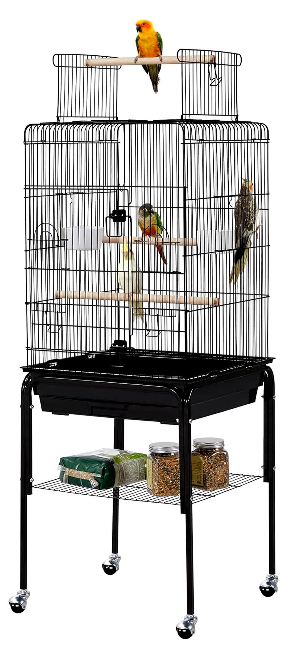 Markenlos Vogelkäfig Vogelbauer Vogelvoliere 136 cm hoch