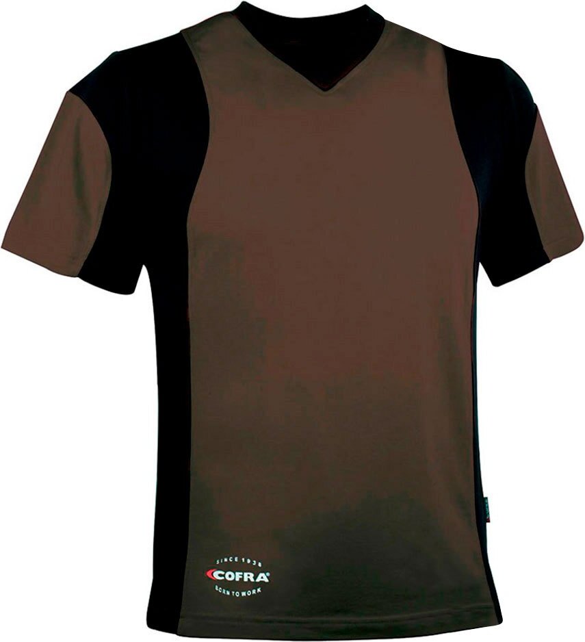 T-shirt java schlamm / schwarz cofra Größe m 80506