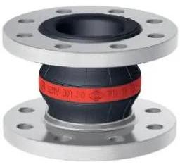 ELAFLEX Gi-Kompensator rot, PN16, DN 80, I: Butyl/EPDM, A: EPDM, 100 Gr., Fl. Stahl verz., 1 Stk. 14410715