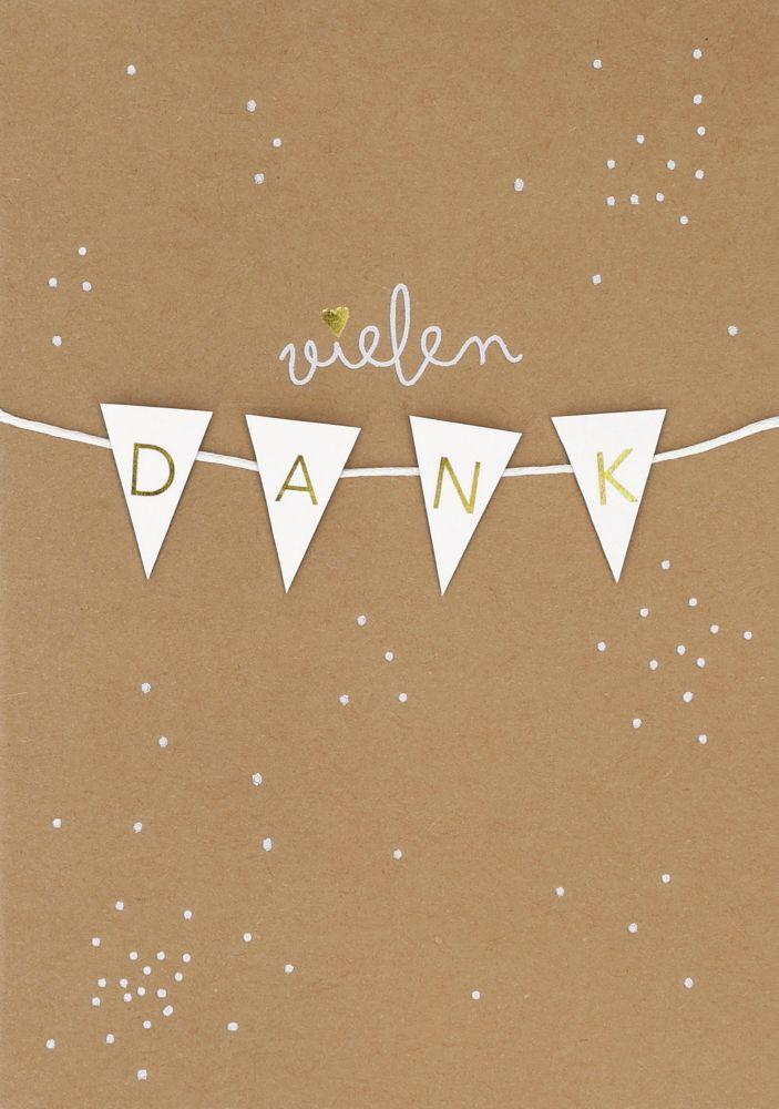 räder Natronpapierkarte "Vielen Dank" 18315