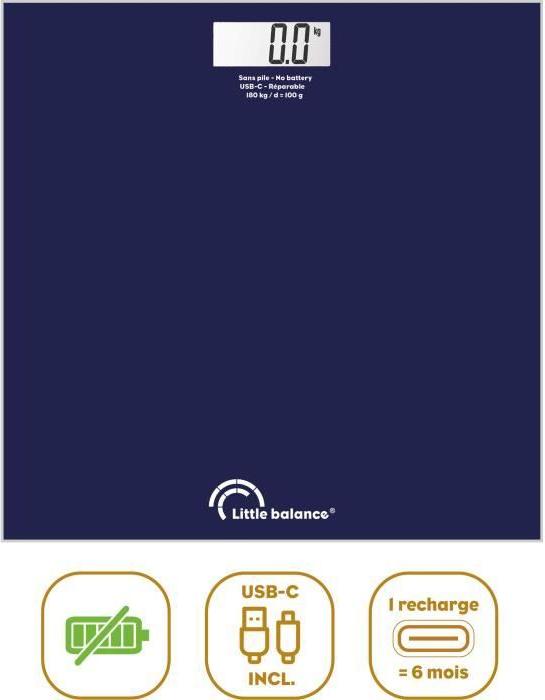 Personenwaage - LITTLE BALANCE - SB3 - USB-C - Mitternachtsblau LIT3760240788447
