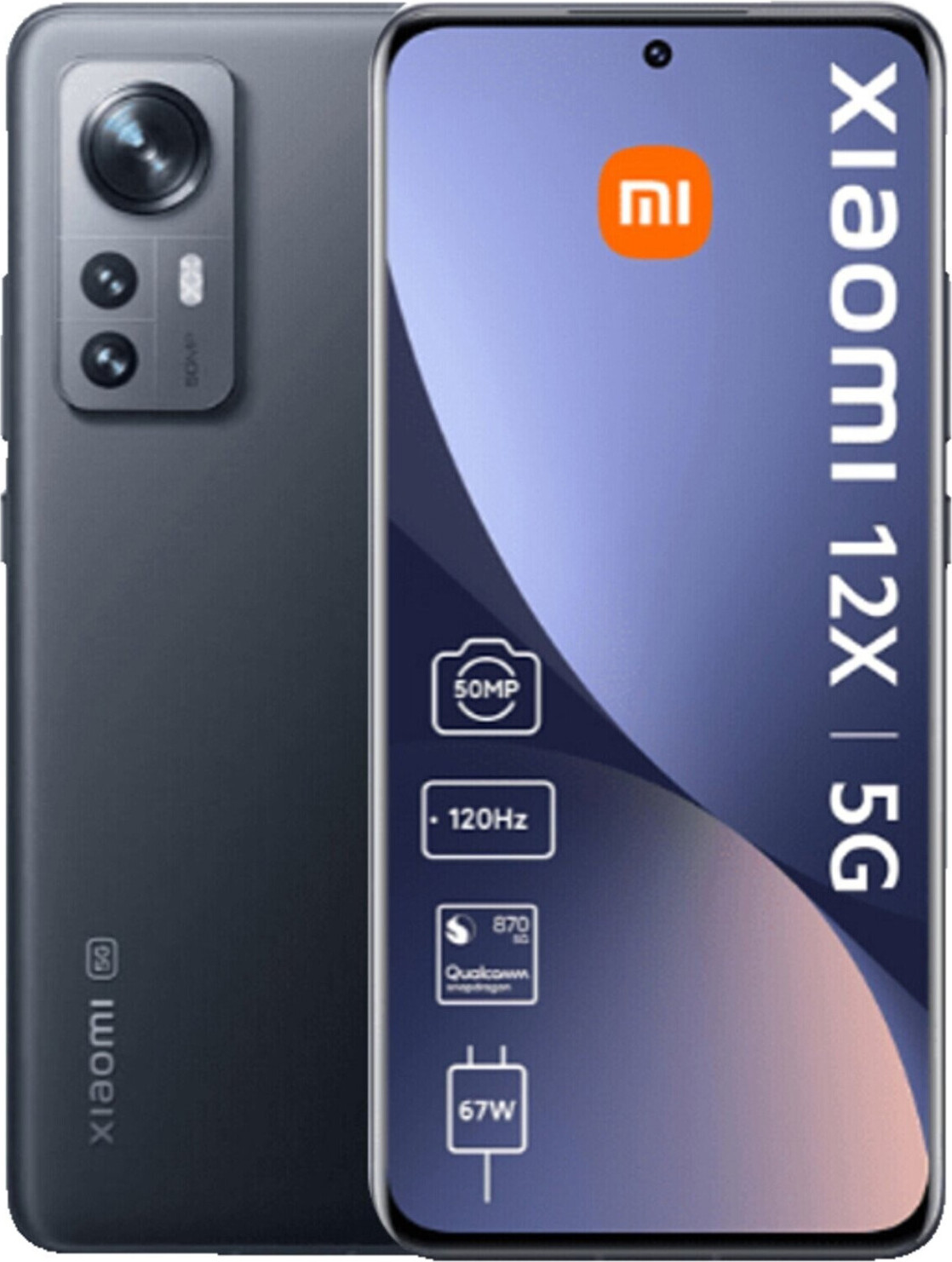 Xiaomi 12X - 5G Smartphone - Dual-SIM - RAM 8 GB / 256 GB - OLED-Display - 6.28" - 2400 x 1080 Pixel (120 Hz)