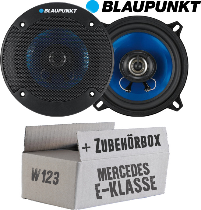 JUST SOUND best choice for caraudio Lautsprecher Boxen Blaupunkt ICx542 - 13cm 2-Wege Auto Einbauzubehör - Einbauset passend für Mercedes W123 Heck - justSOUND MBW123hx_ICX542