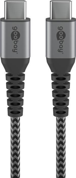 goobay Cavo USB C a USB C, USB 3.2 Gen2, 10 Gbit/s/100 W, cavo