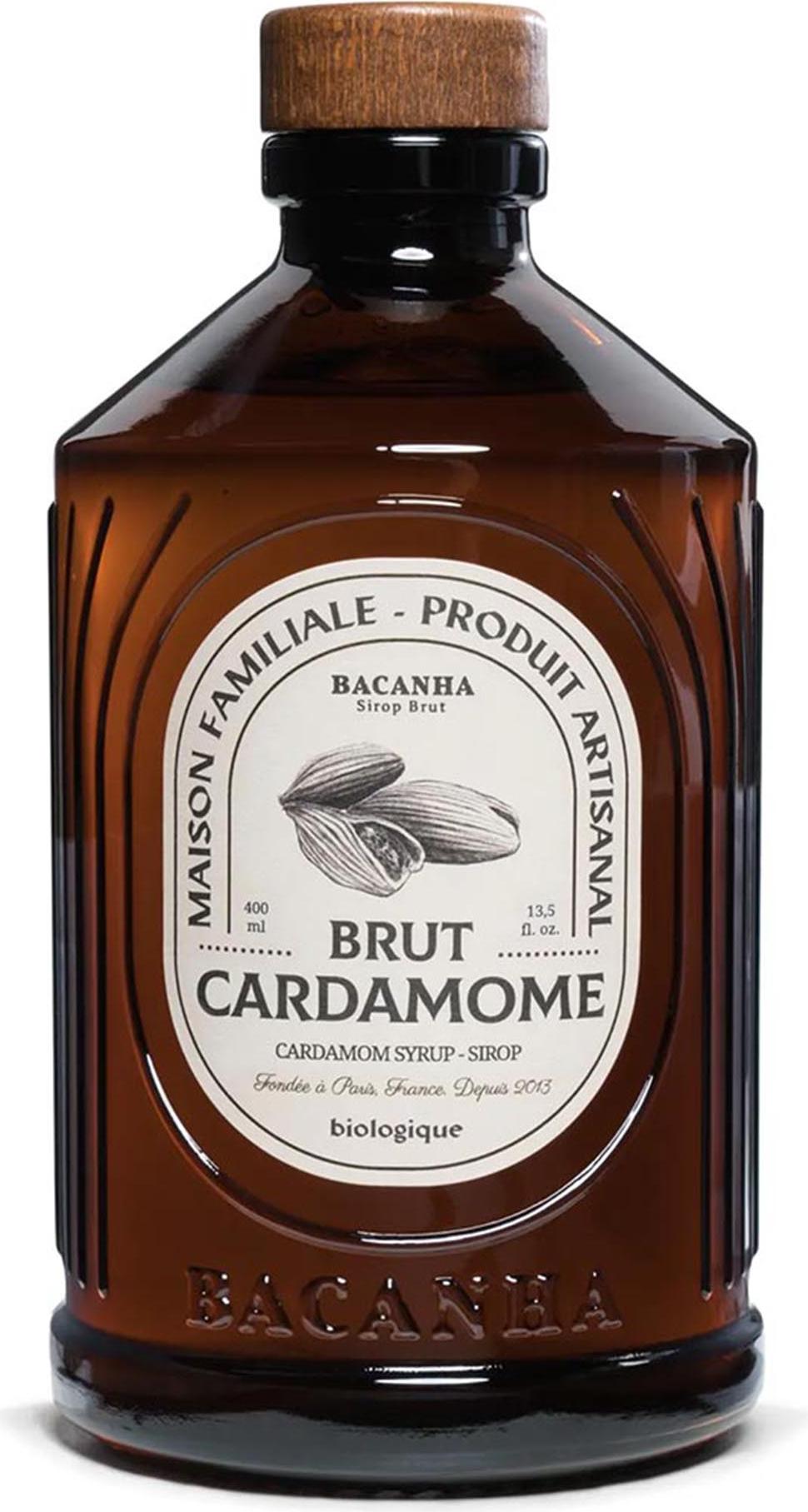 Bacanha Sirop Brut de Cardamome 400ml – -Kardamom-Sirup mit -Rohrzucker
