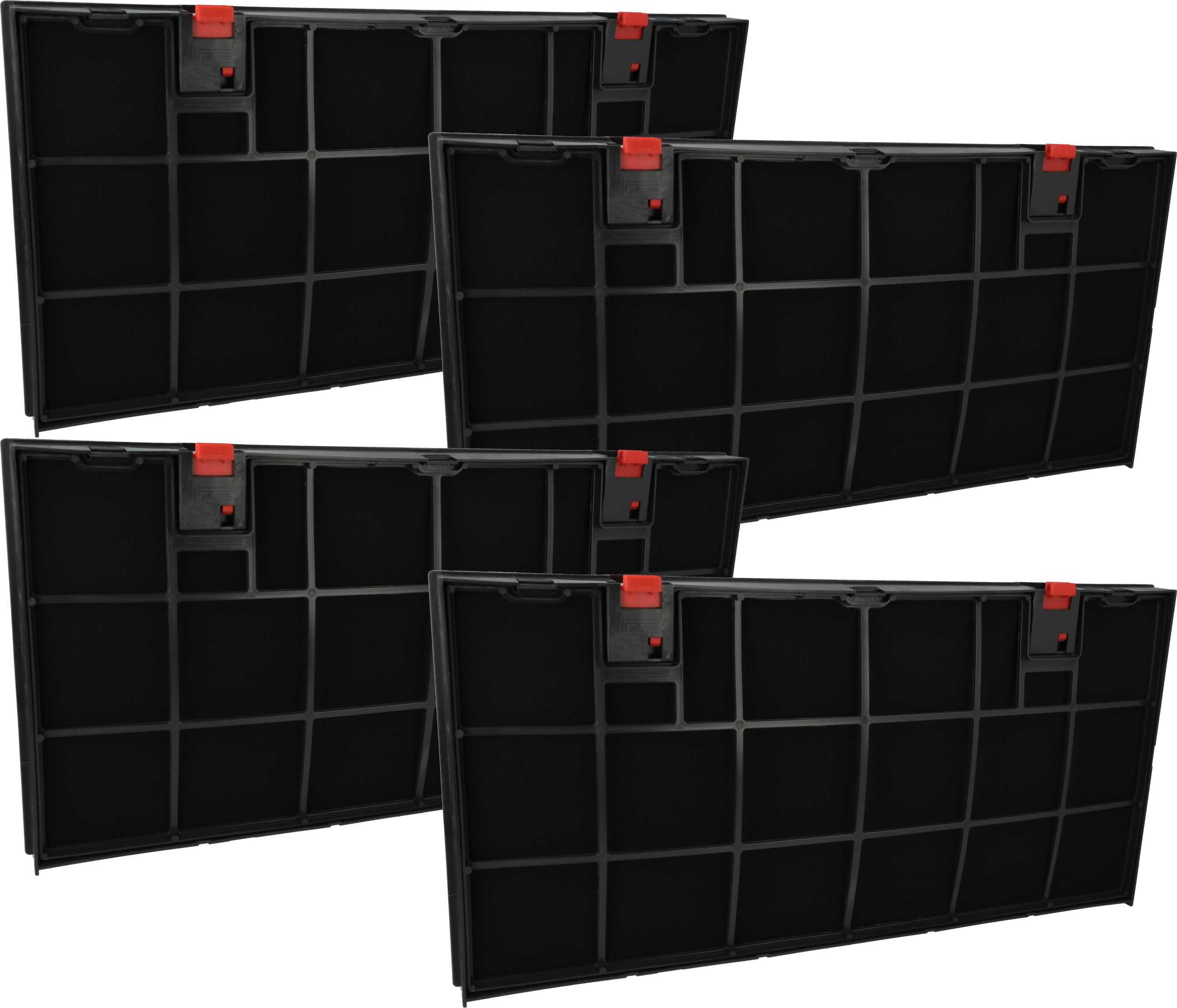 vhbw 4x Aktivkohlefilter kompatibel mit Elica GLIDE IX/A/60, GLIDE IX/A/90, GLIDE 60 SS, GLIDE 90 SS Dunstabzugshaube - 43 x 21,2 x 2,7 cm