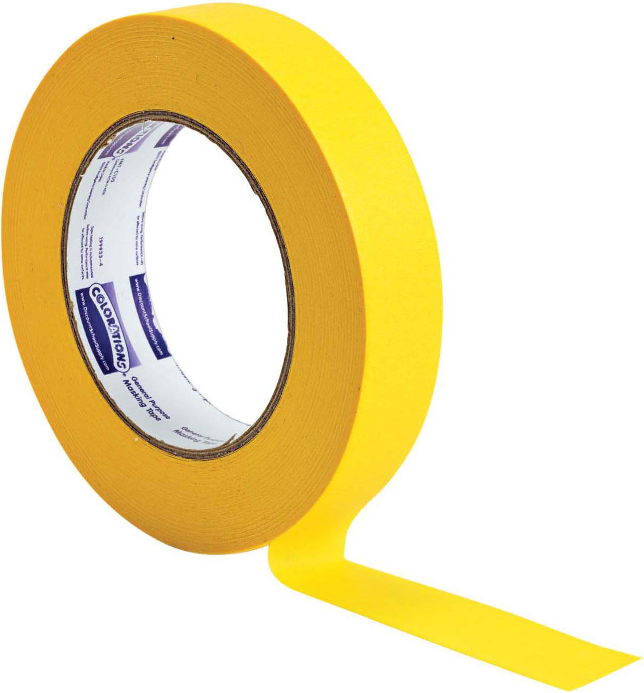 Colorations Färbungen - Abdeckband 2,5 cm - gelb COTAPEYE