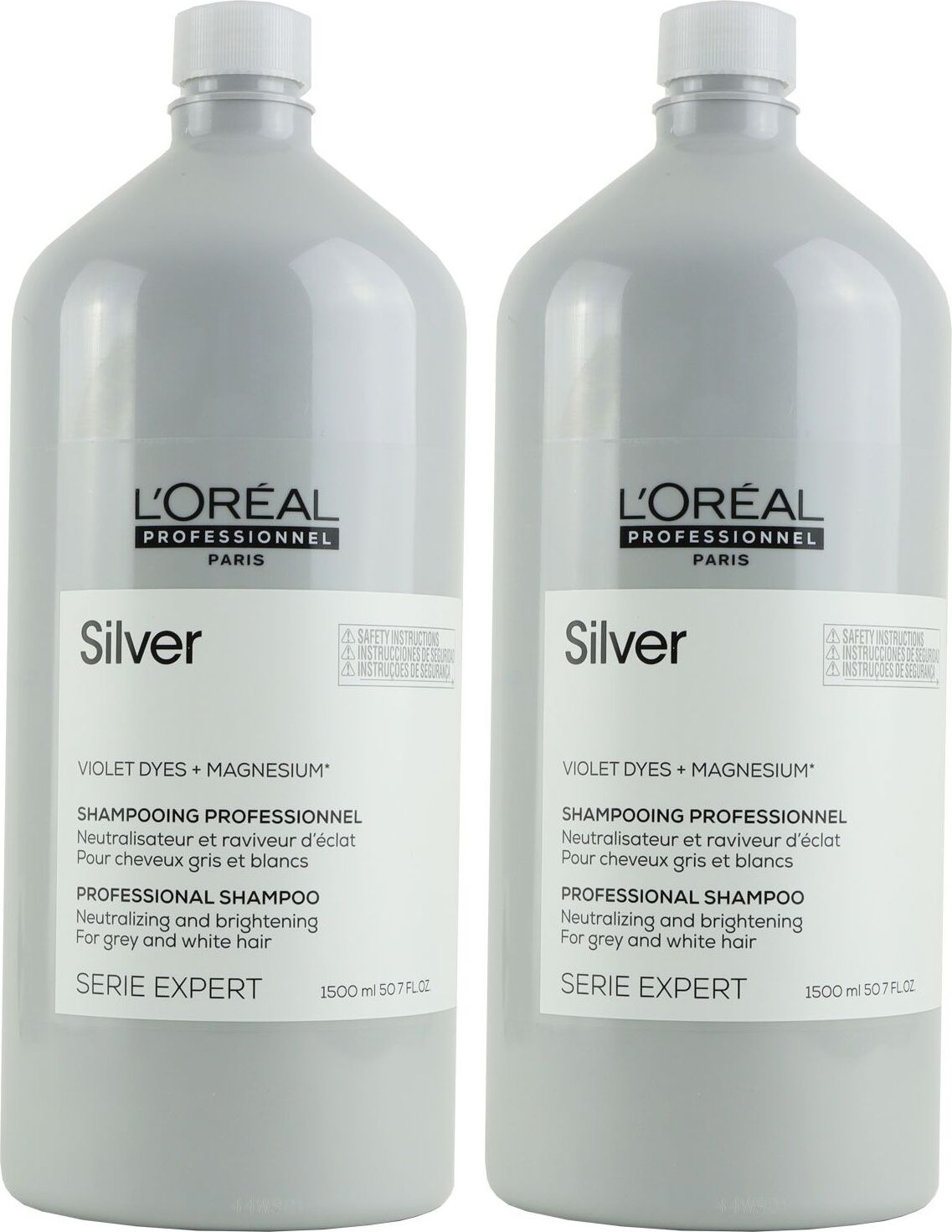 Loreal Expert Šampón 2 x 1500 ml Magenesium Silver Set