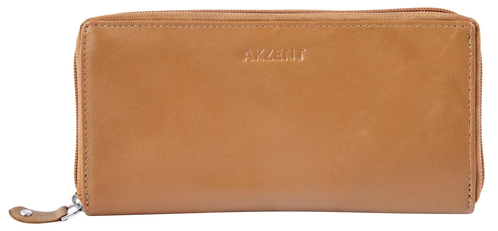 Akzent Damen Geldbörse Quer Echtleder Leyla Leyla, RFID-Schutz 3000438-002