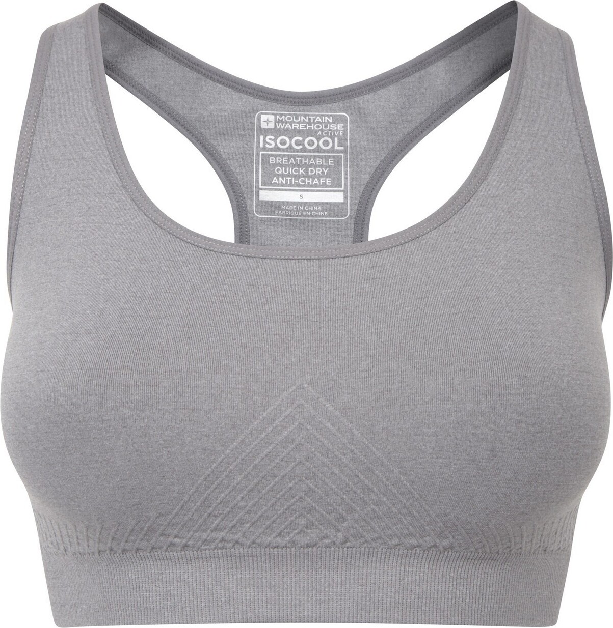 Crop top a maniche lunghe senza cuciture MP Shape da donna - Grigio grafite