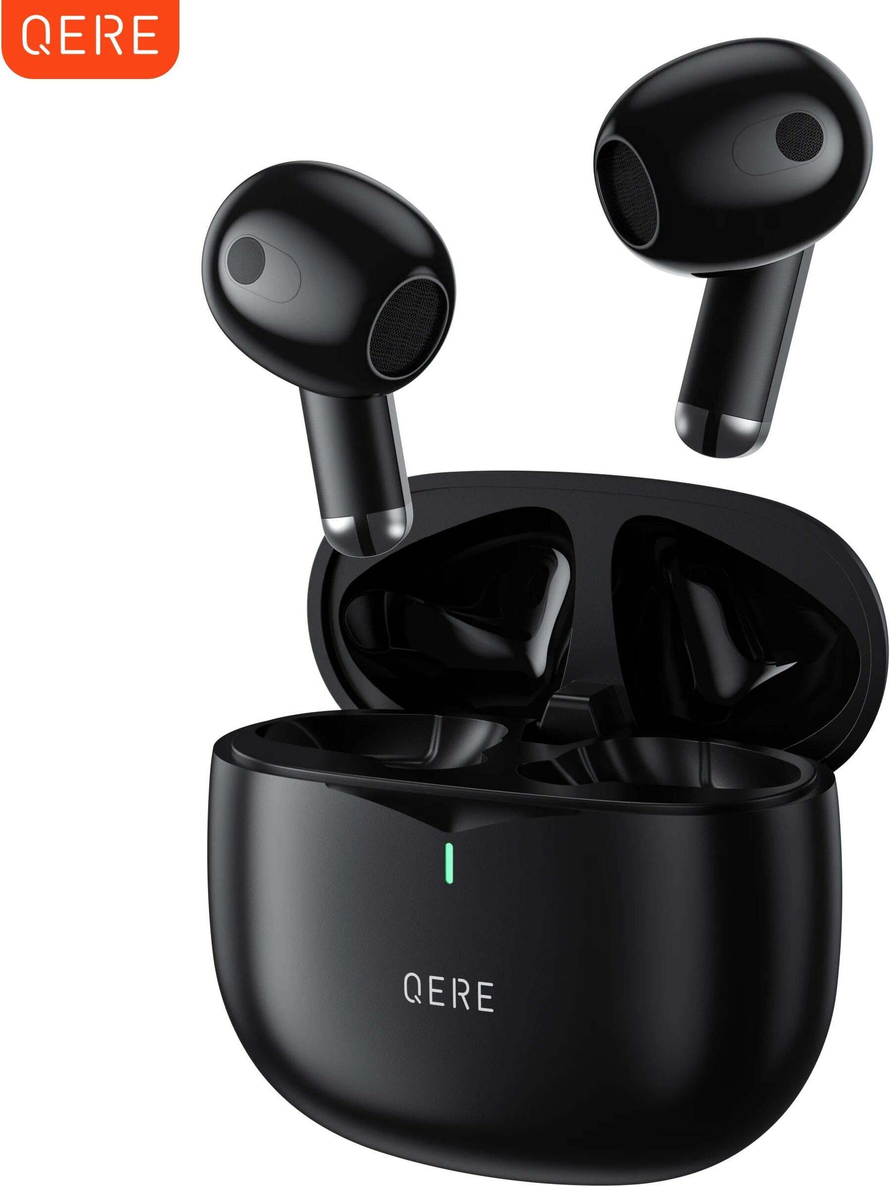 h24z E28 Bluetooth 5.3 slúchadlá do uší - bezdrôtové TWS s ANC, ENC mikrofón, HiFi zvuk, 13 mm meniče, nabíjacie puzdro USB-C, 20 h batéria, vodotesnosť IPX5, dotykové ovládanie, automatické párovanie, kompatibilné s iOS a Android - čierne