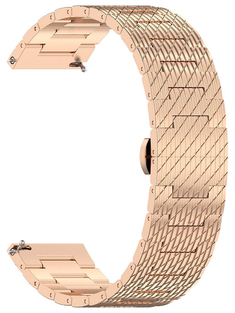 Techsuit Remienok 22mm (W052) - Huawei Watch GT 2 (46mm)/GT 2 Pro/GT 3 Pro (46mm)/Ultimate, Xiaomi Watch S1 - Ružové Zlato