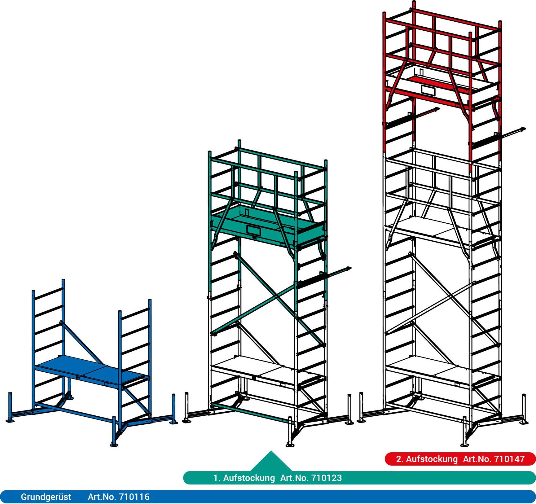 Krause ClimTec Alu-ArbeitsGerüst 1. Aufstockung 710123