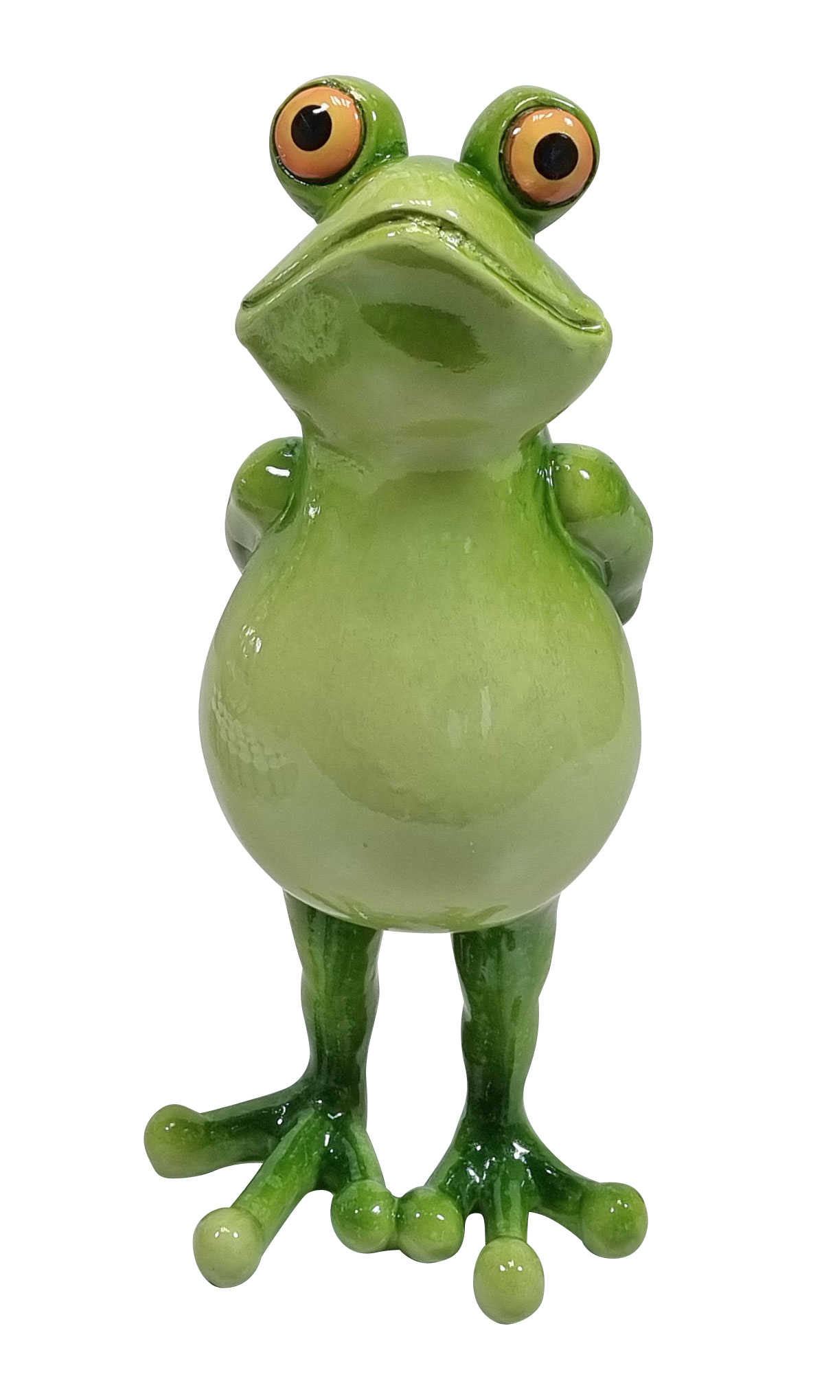 Dekofigur Frosch Konrad lustige Gartendeko