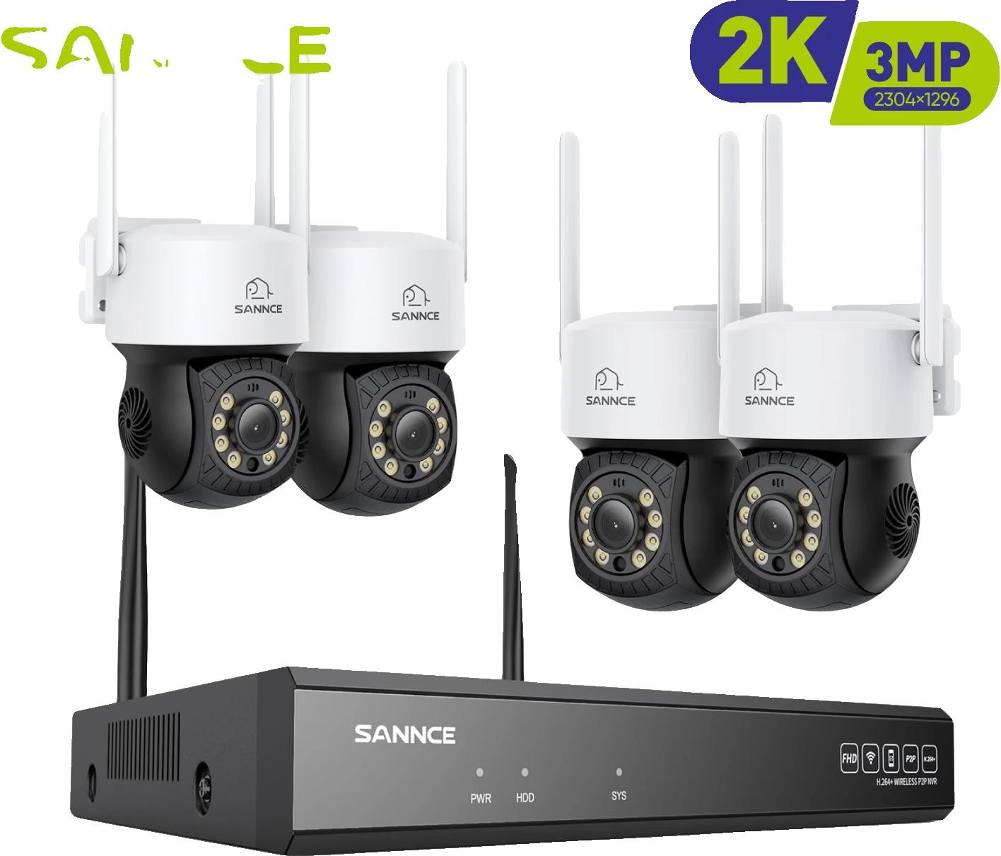 Bezdrôtový monitorovací systém, nočné videnie, 16-kanálový vstup, 3MP 71DC 4ks kamery, žiadne