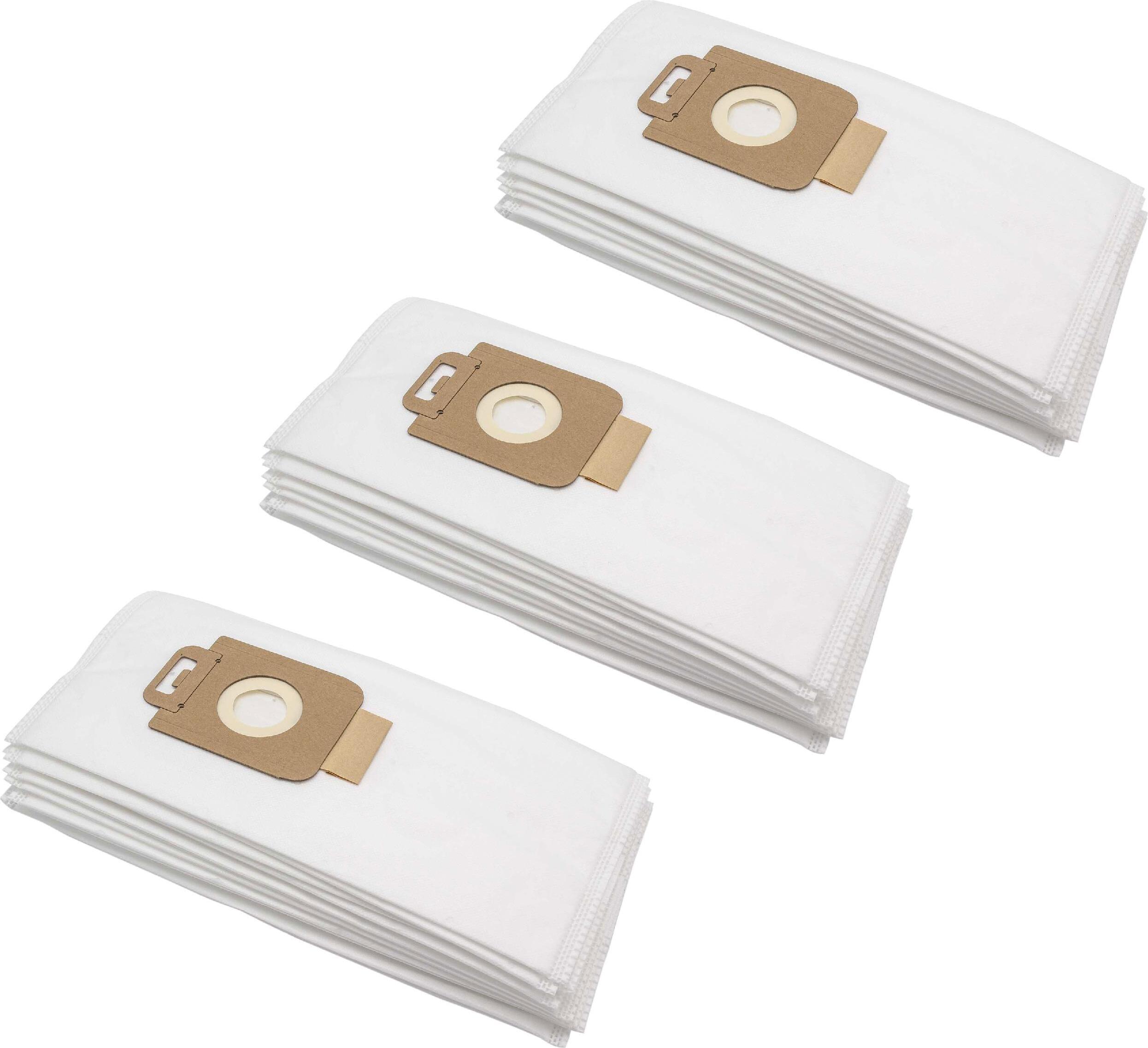 vhbw 30x Staubbeutel kompatibel mit Nilfisk King 410, King, King 430, King 420, King 510, King 500, King 518 Staubsauger - 32,5cm x 15cm Weiß 170144077-17
