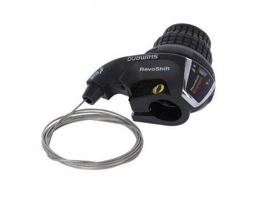 Drehgriffschalter 6 fach Shimano Tourney SL-RS36 Rechts Schwarz/Silber