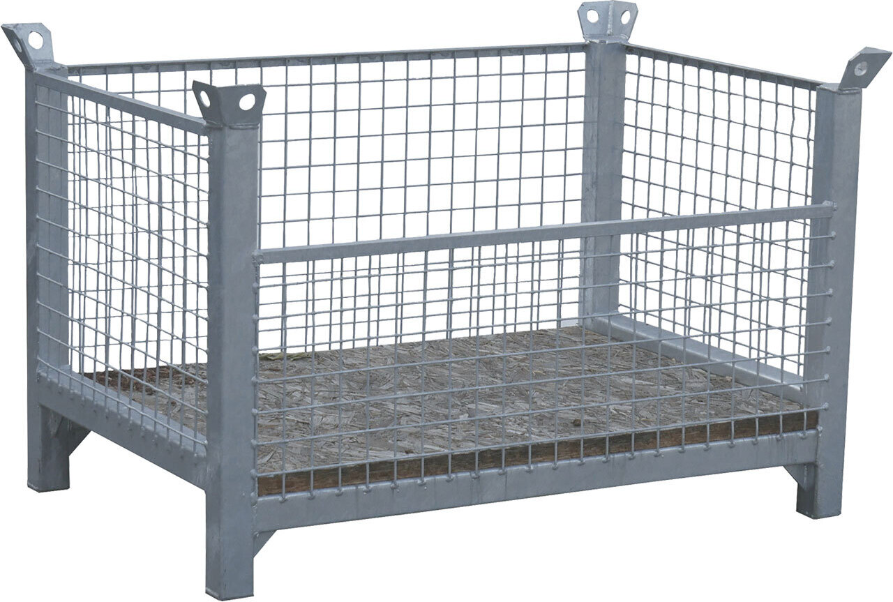 Schake Gitterboxpalette 1,08mx0,68mx0,36/0,56m verzinkt 50118-3