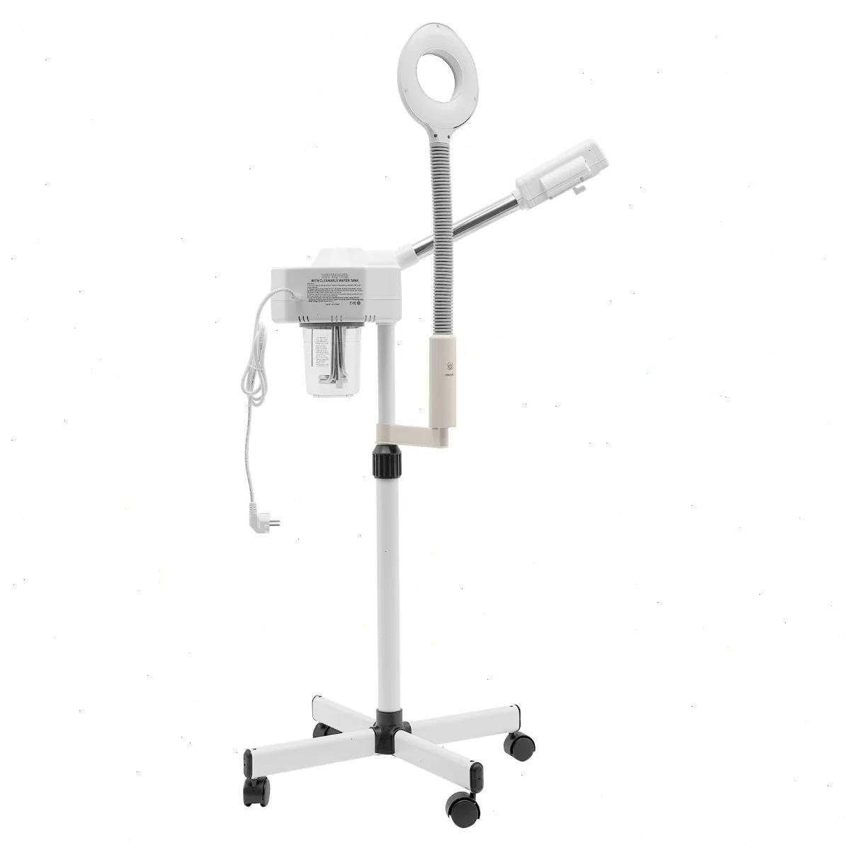 StarTech Gesichtsdampfer - Gesichtssauna Gerät - 600 ml Wassertank - Heißer Dampf - EU-Stecker - 2 m Kabel - 12×120 cm - Weiß