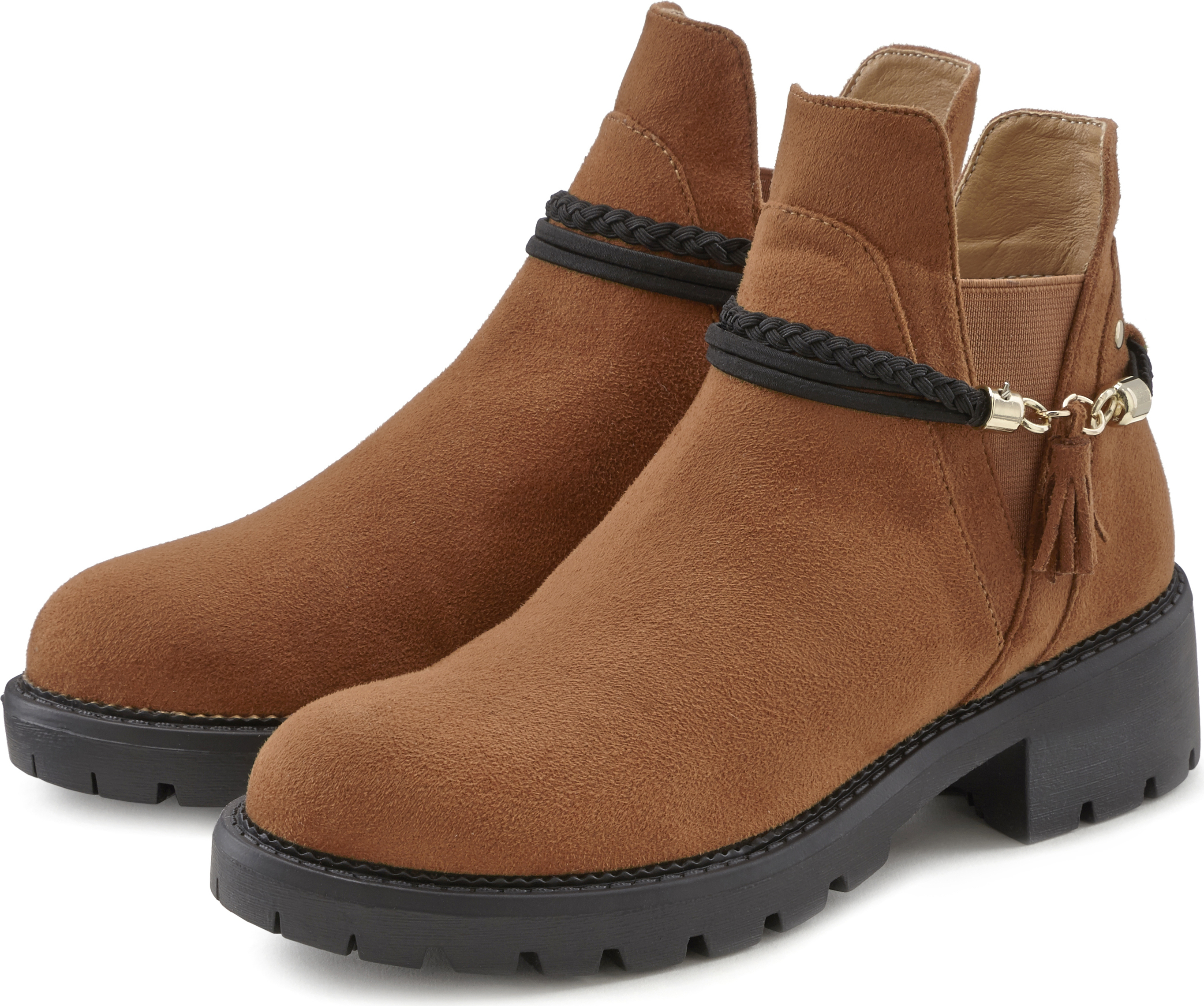 LASCANA Stiefelette camelfarben Größe 40 60367757_40