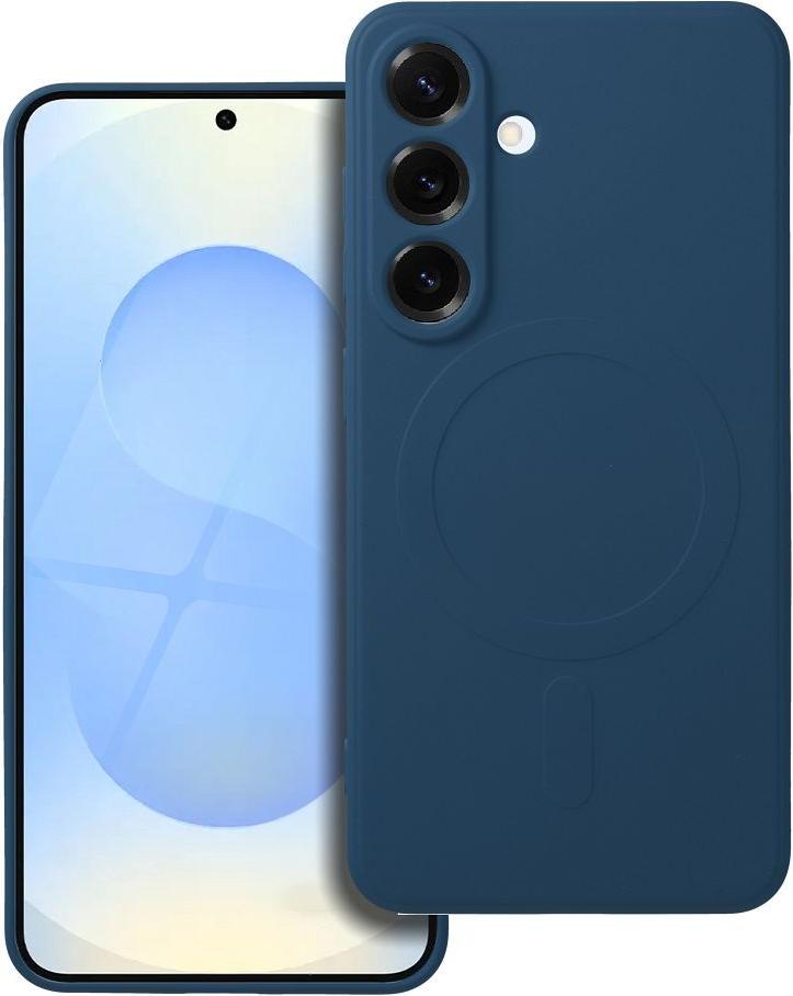 SILIKÓNOVÝ KOV na mobilný telefón kompatibilný s MagSafe vhodný pre SAMSUNG S25 modrý