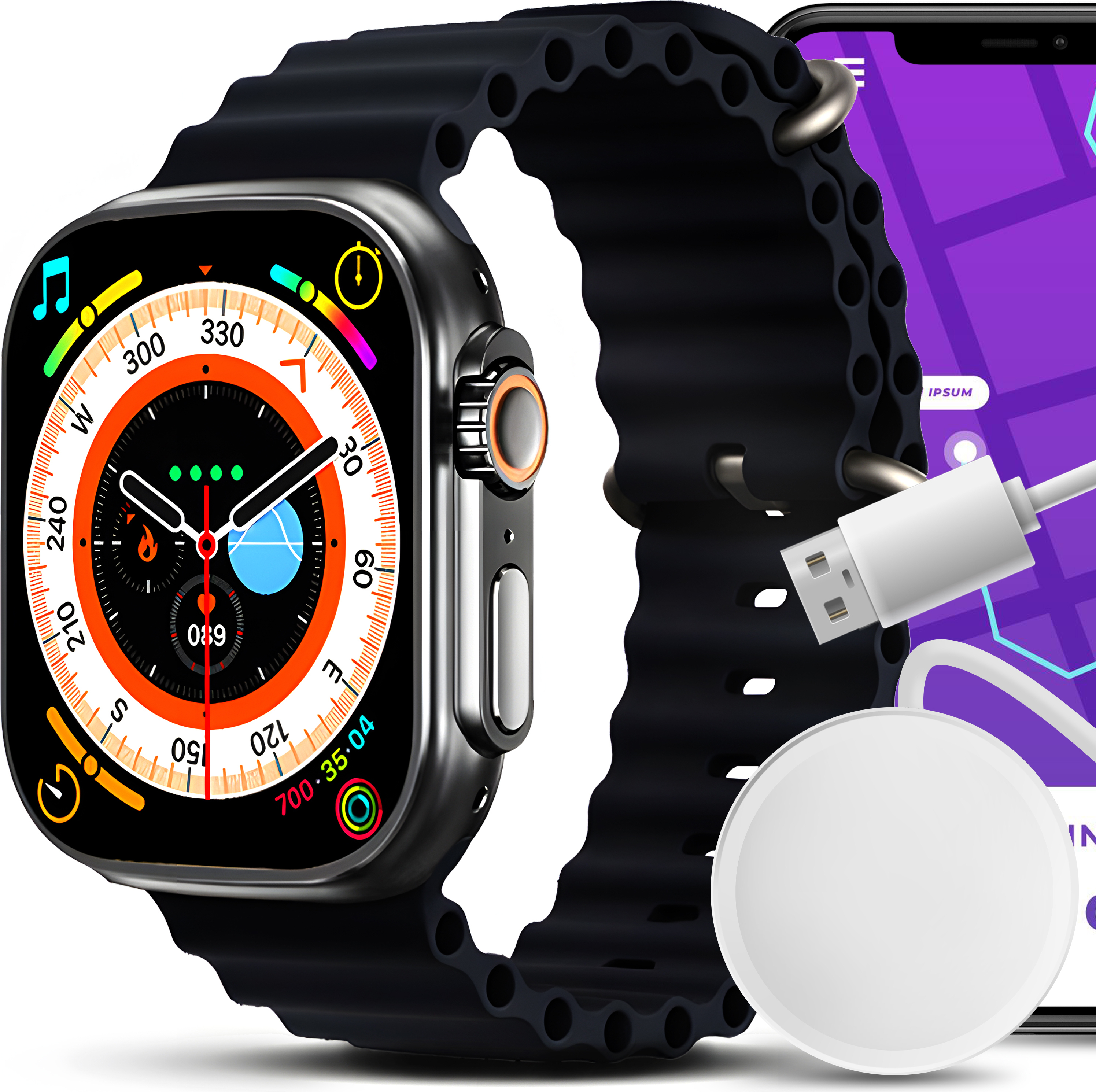 Smartwatch ženy Muži 1,3 "HD Fitness Tracker hodinky pre Android IOS IP67 Vodotesný monitor srdcovej frekvencie Krokomer Activity Tracker Retoo