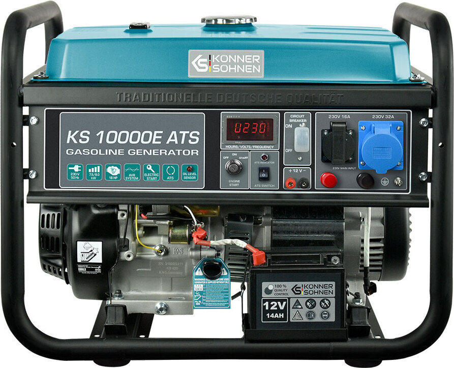 KS10000E ATS elektrocentrála benzínová núdzová elektrocentrála 8000W s E-Start