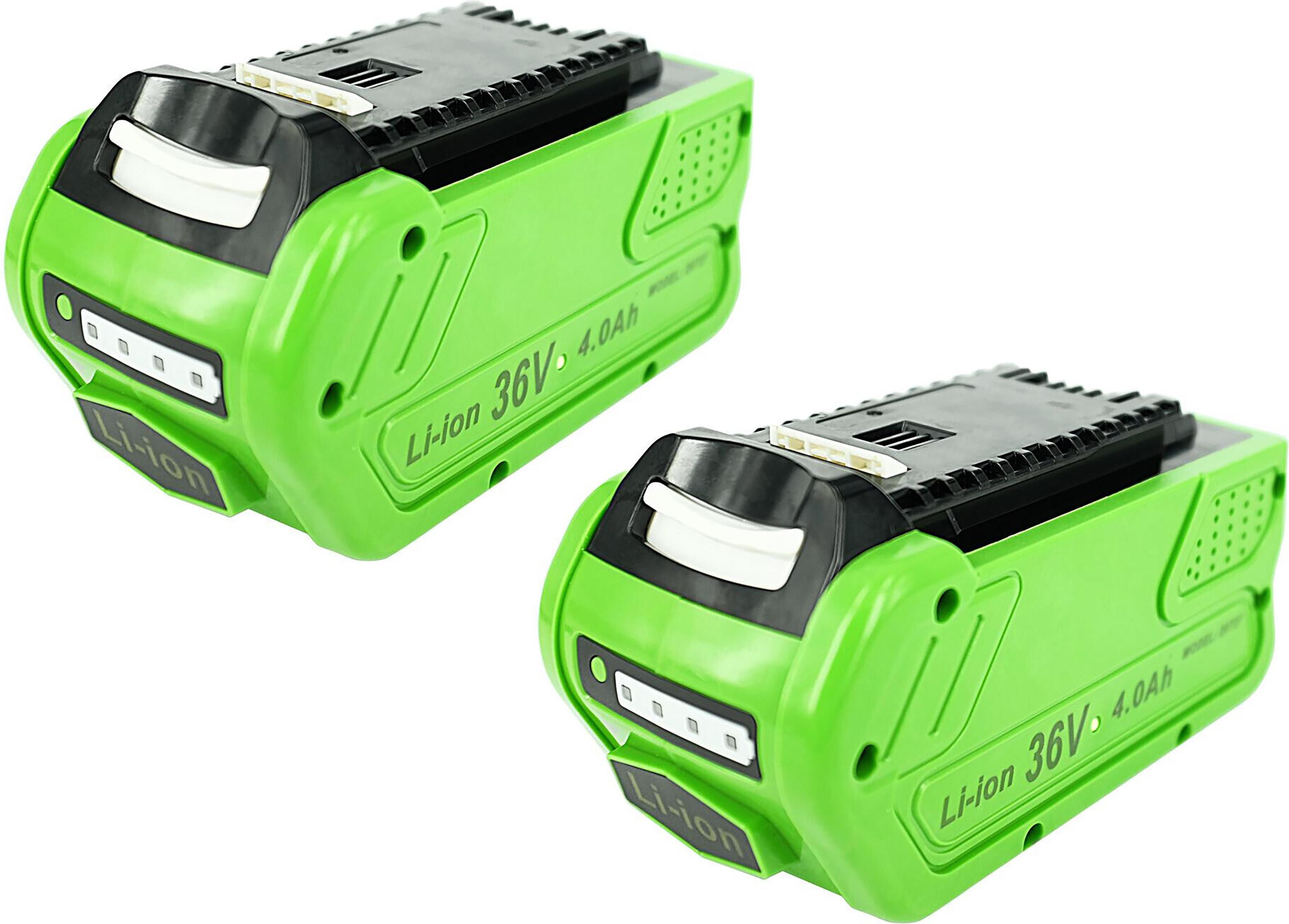 2Pcs PowerSmart Akku 36V/40V / 4000mAh fš¹r McCulloch alle 40V Produkte, McCulloch LI 40CS, McCulloch LI 40GB TGR001.86DX2_5