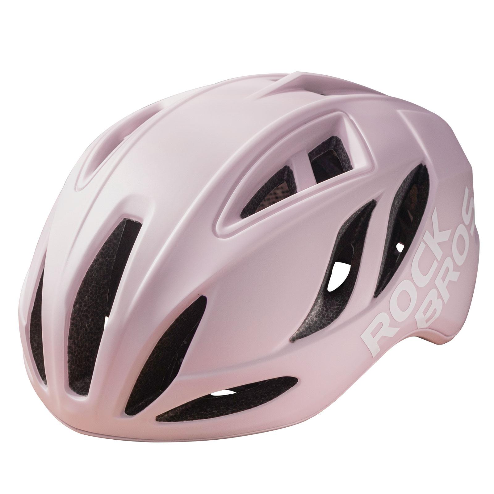 ROCKBROS Fahrradhelm Rennradhelm 58-62CM Herren Damen Erwachsenen für MTB Rennrad Helm Rosa(Matt)