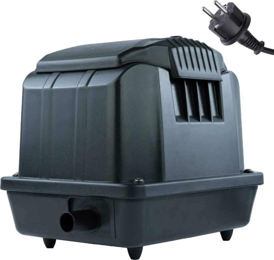 KERRY Teichbelüfter 3600 L/H stufenlos regulierbar | 35 Watt Sauerstoffpumpe für Teich | Membranpumpe 60 L/Min | Teichbelüftung | Luftpumpe Teich | Teichbelüftungspumpe KEA3600