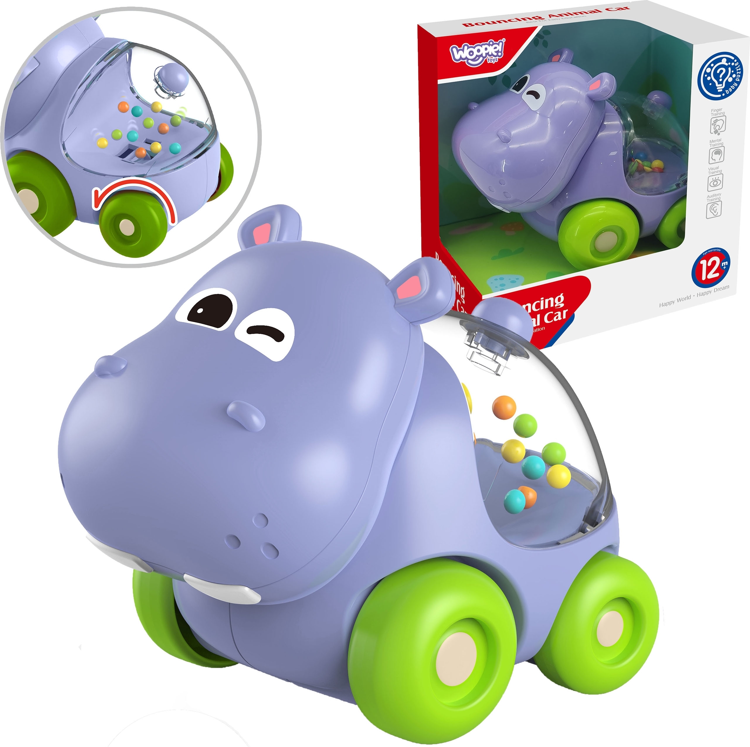 Woopie - WOOPIE BABY Nilpferd Auto-Rassel