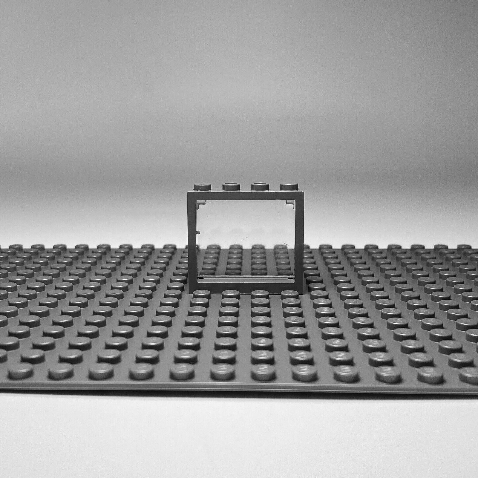LEGO® 1x4x3 okno Priehľadný sivý rám pre dom, stavebnica NEW! Množstvo 5x