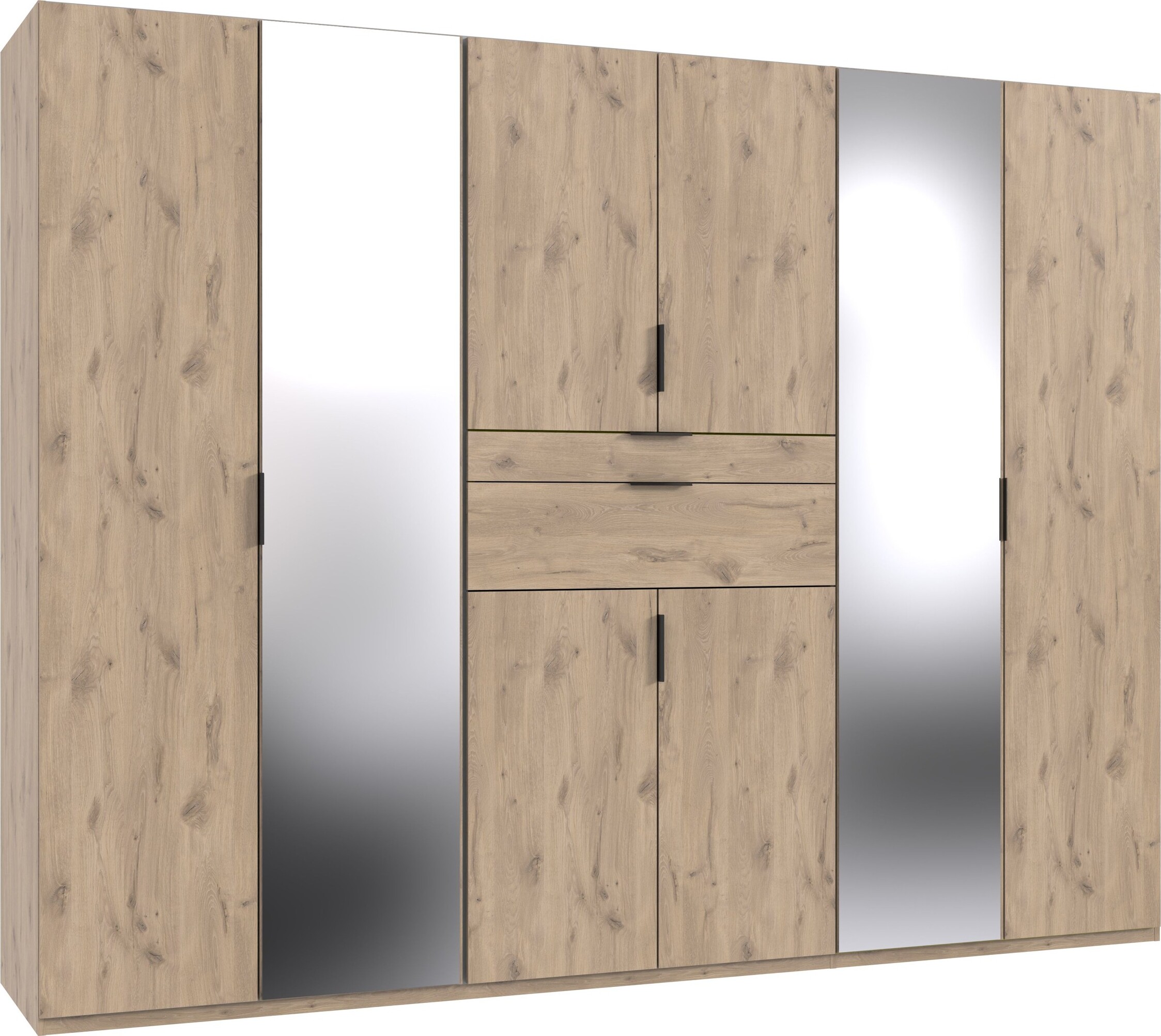 Drehtürenschrank >MOLDAU< in Viking Oak - 270x208x58cm (BxHxT)