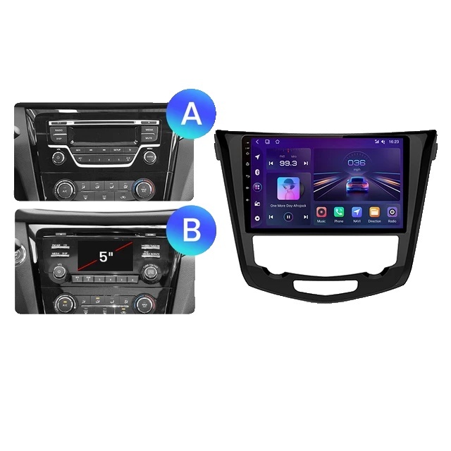 Autorádio, Android 12, hlasový príkaz, Nissan Qashqai J11, X-Trail, T32, 2013-2017, V1 Pro C (2GB 32GB) AB