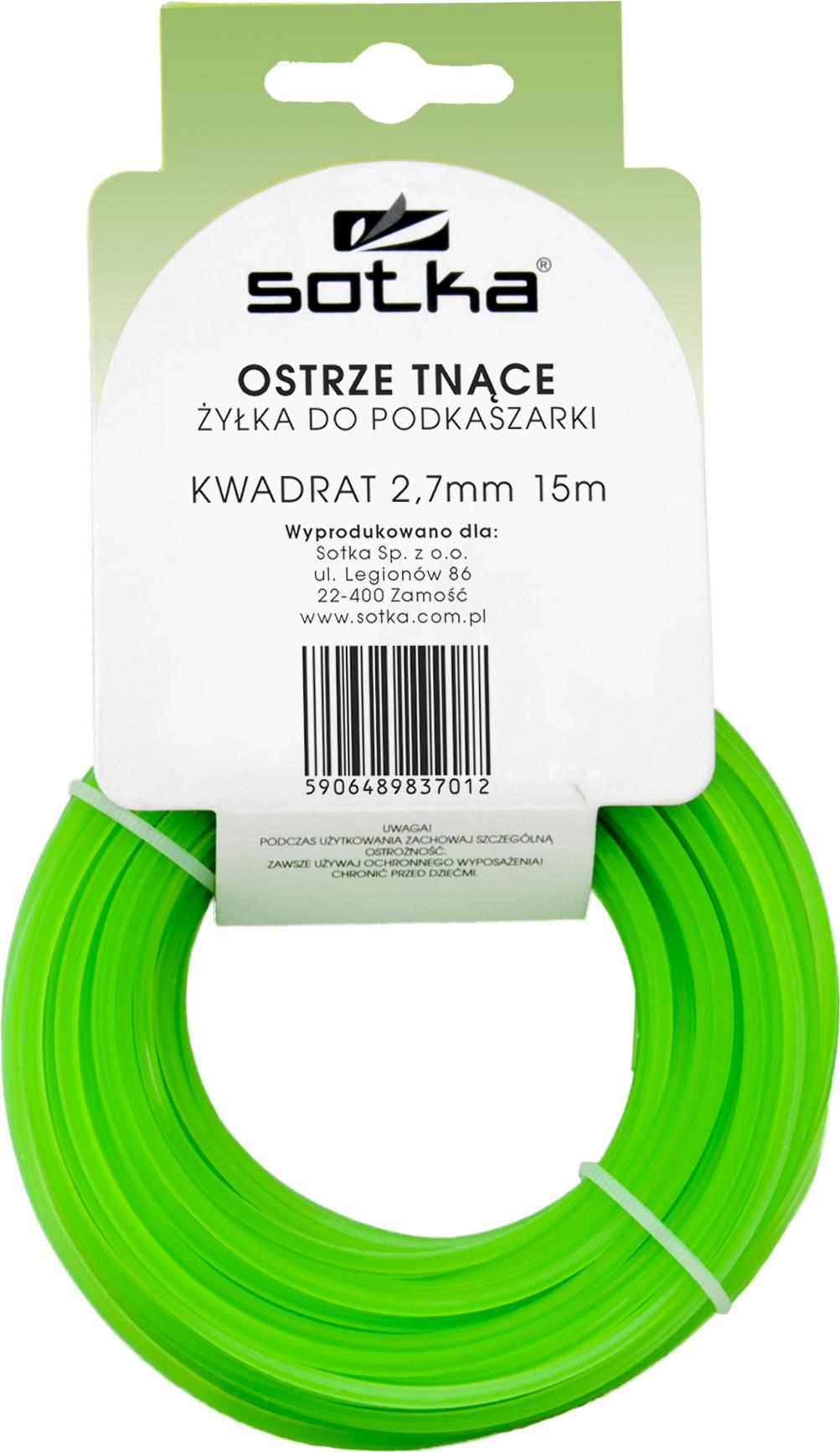 Sotka Schneidklinge 2,7 mm Vierkant 15m