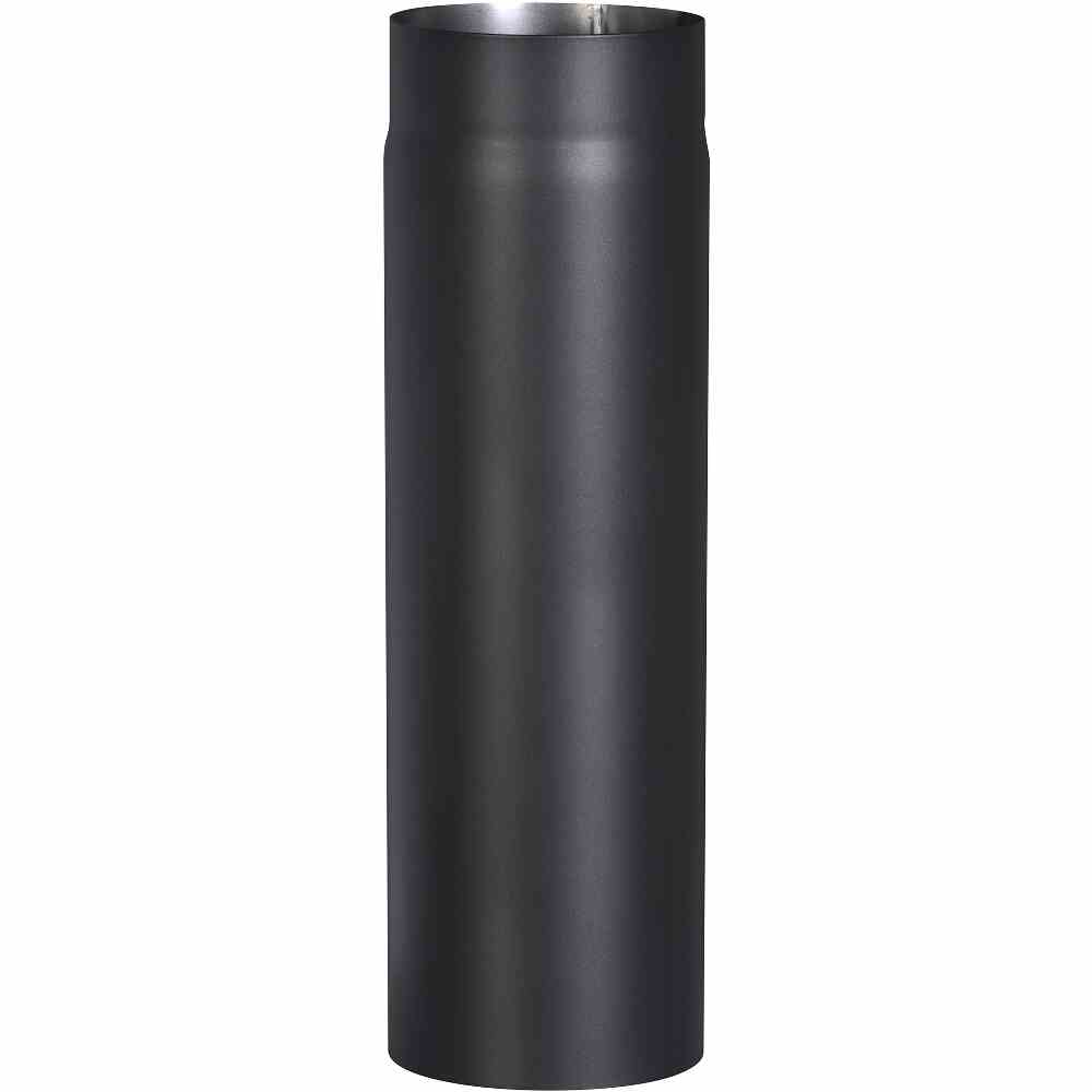 Tubo nero diametro 15cm lunghezza 50cm per stufa a legna in acciao al carbonio
