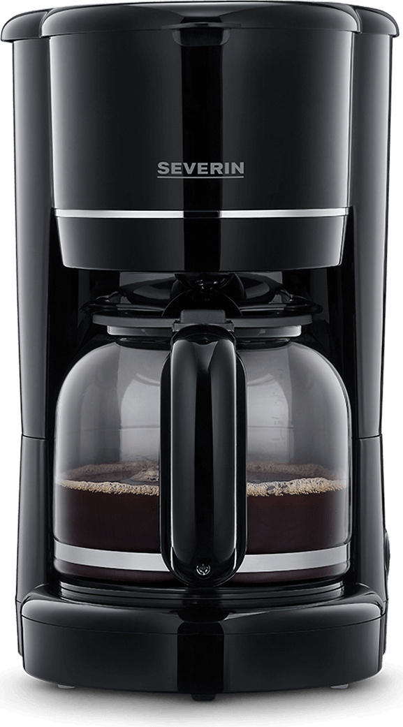 Filterkaffeemaschine Kaffeemaschine Permanentfilter SEVERINKA 4320 bis 10 Tassen KA 4320 aus Kunststoff, schwarz Filterkaffemaschine Kaffemaschine Kaffeezubereiter 4320000