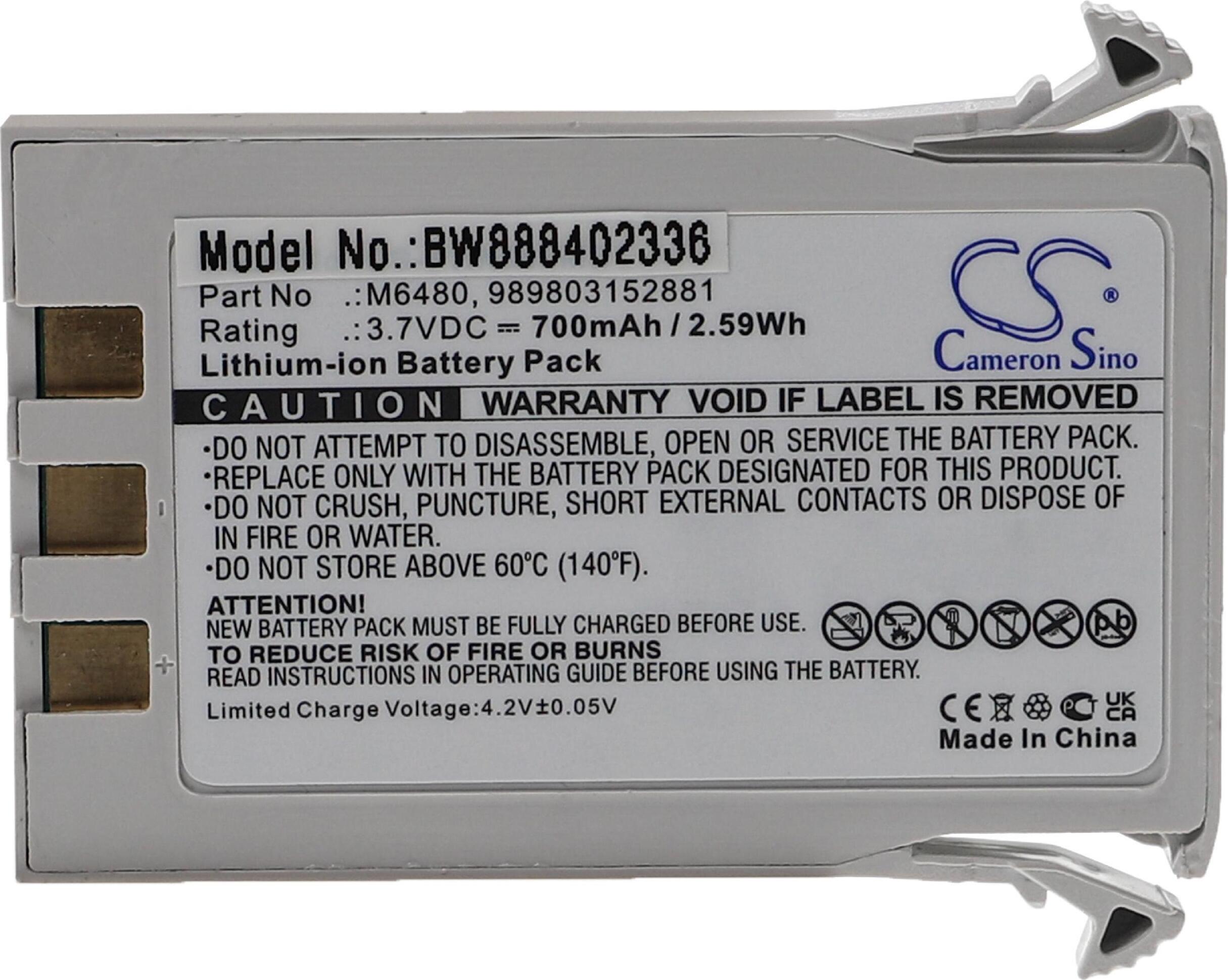 vhbw Akku kompatibel mit Philips Research Precess, Precess Wireless Module, Precess Blue, Expression MR200 Medizintechnik (700 mAh, 3,7 V, Li-Ion) 176248428-1